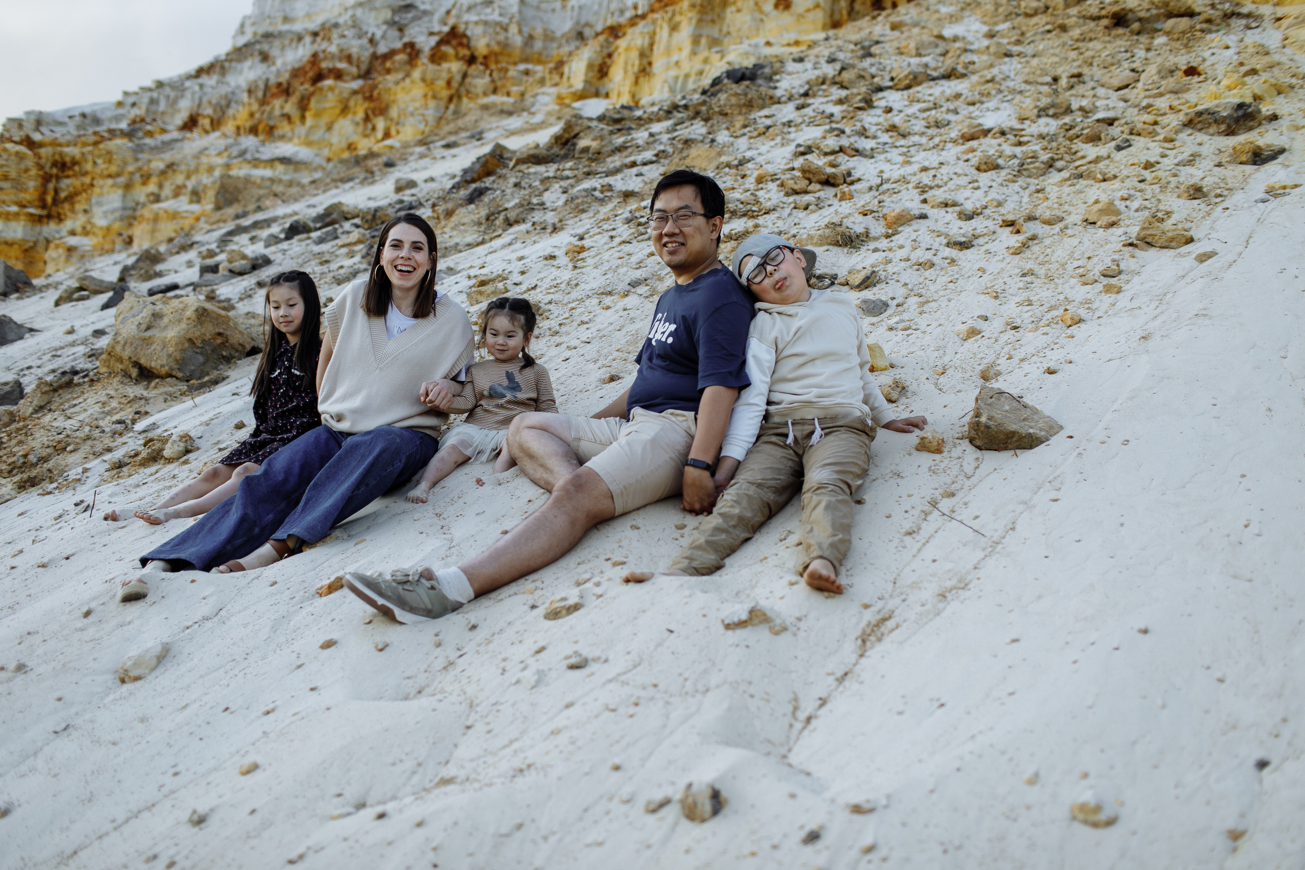 Съемка на песчаном карьере