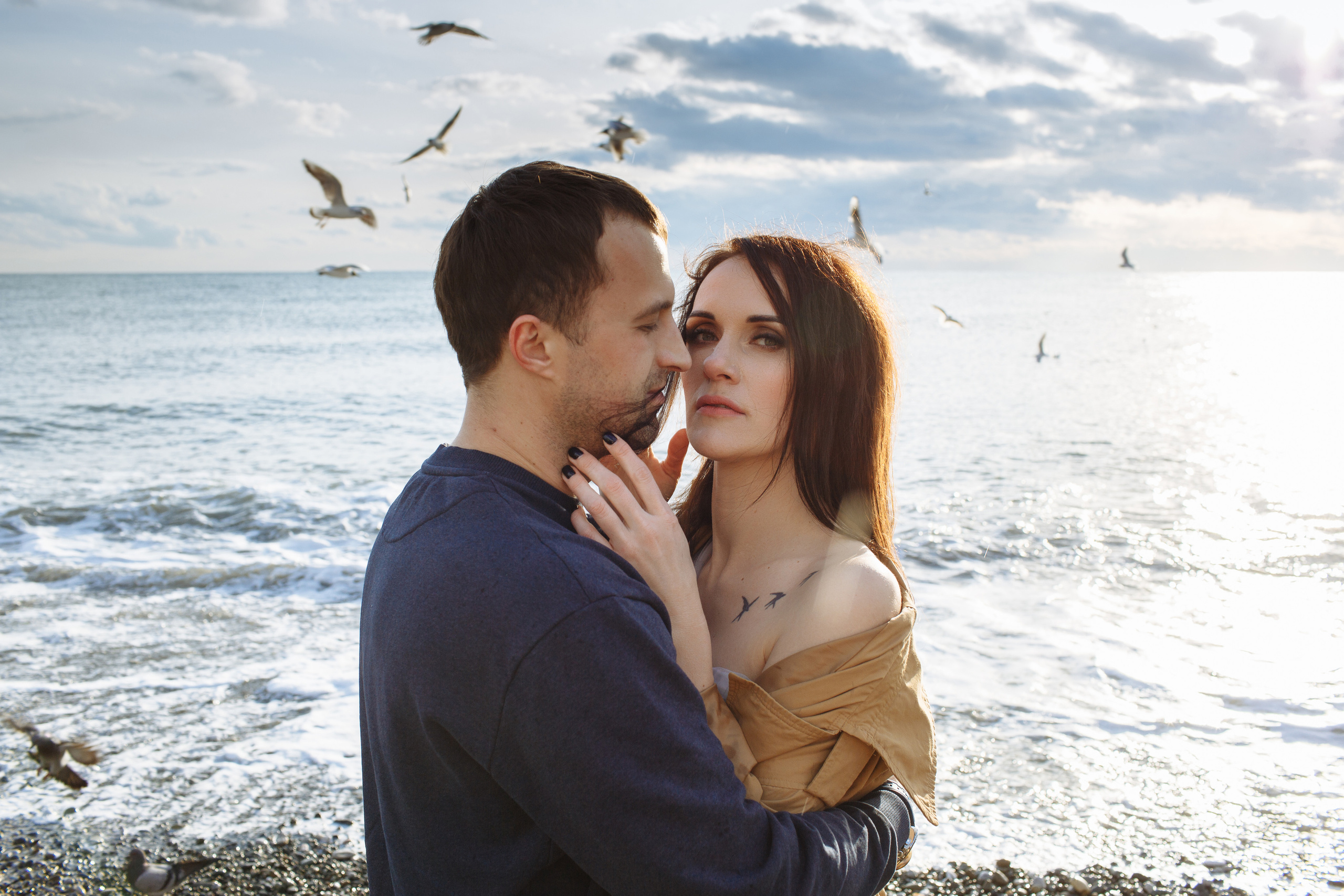 Фотосессия лавстори на море