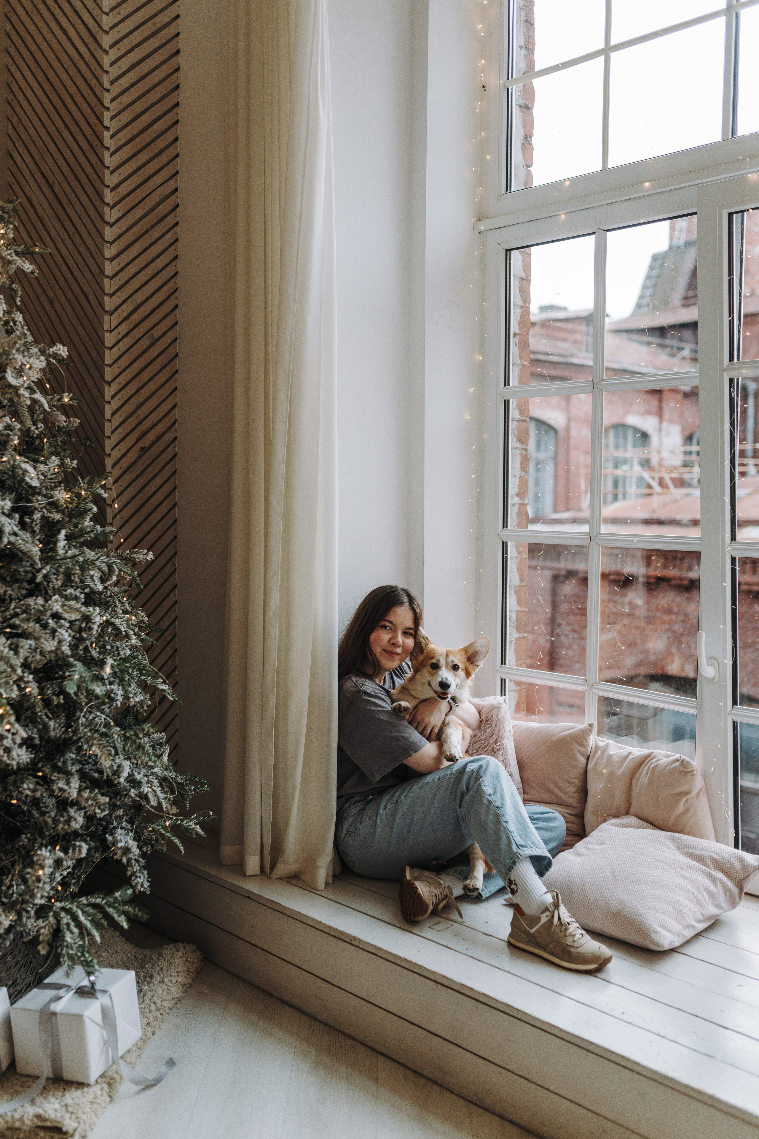 Александра и Бри. Фотограф анималист в Спб недорого Олеся Майорова