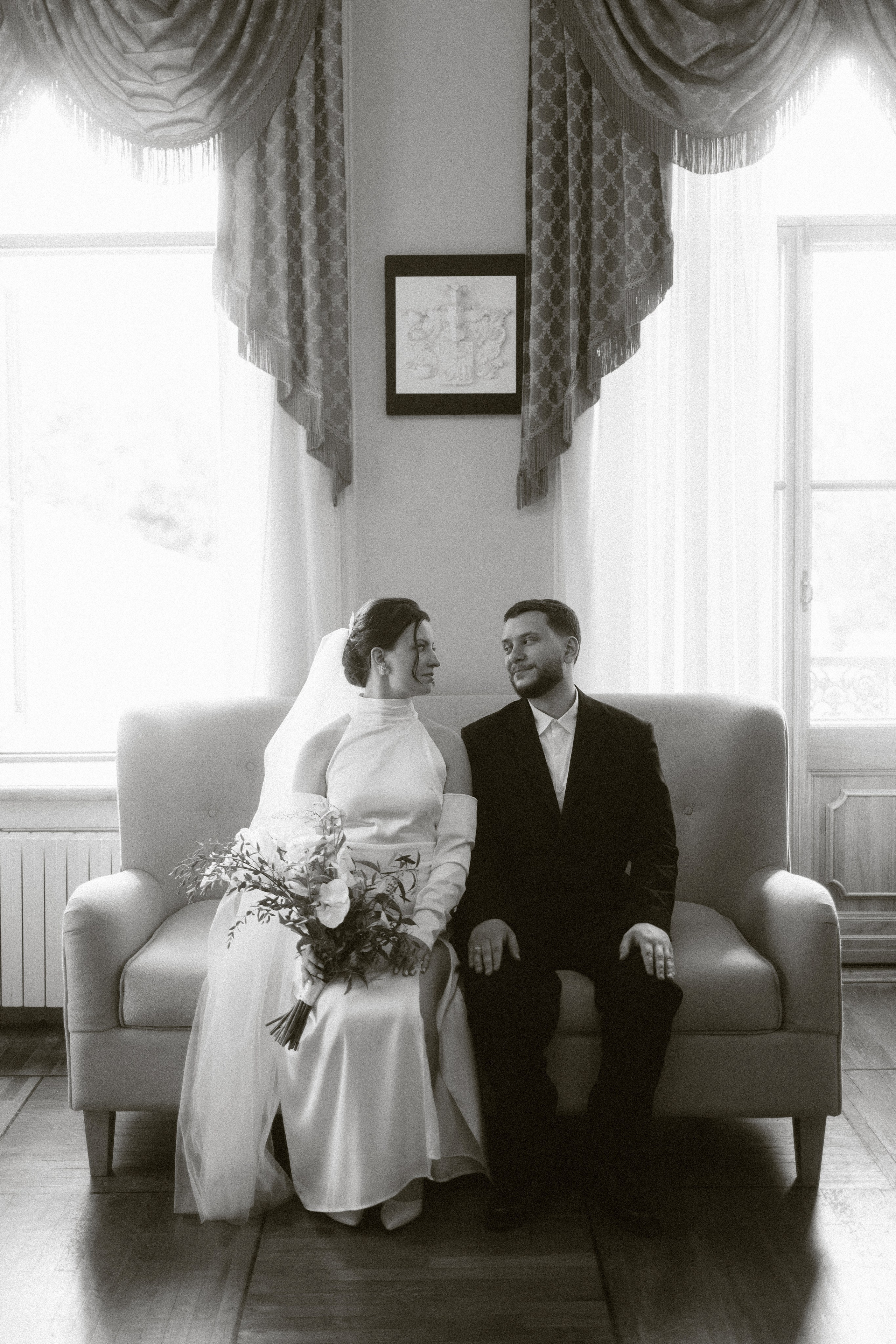 Дмитрий и Арина, роспись в библиотеке читальне имени Пушкина. Свадебный и портретный фотограф в Москве Кристина Золотова