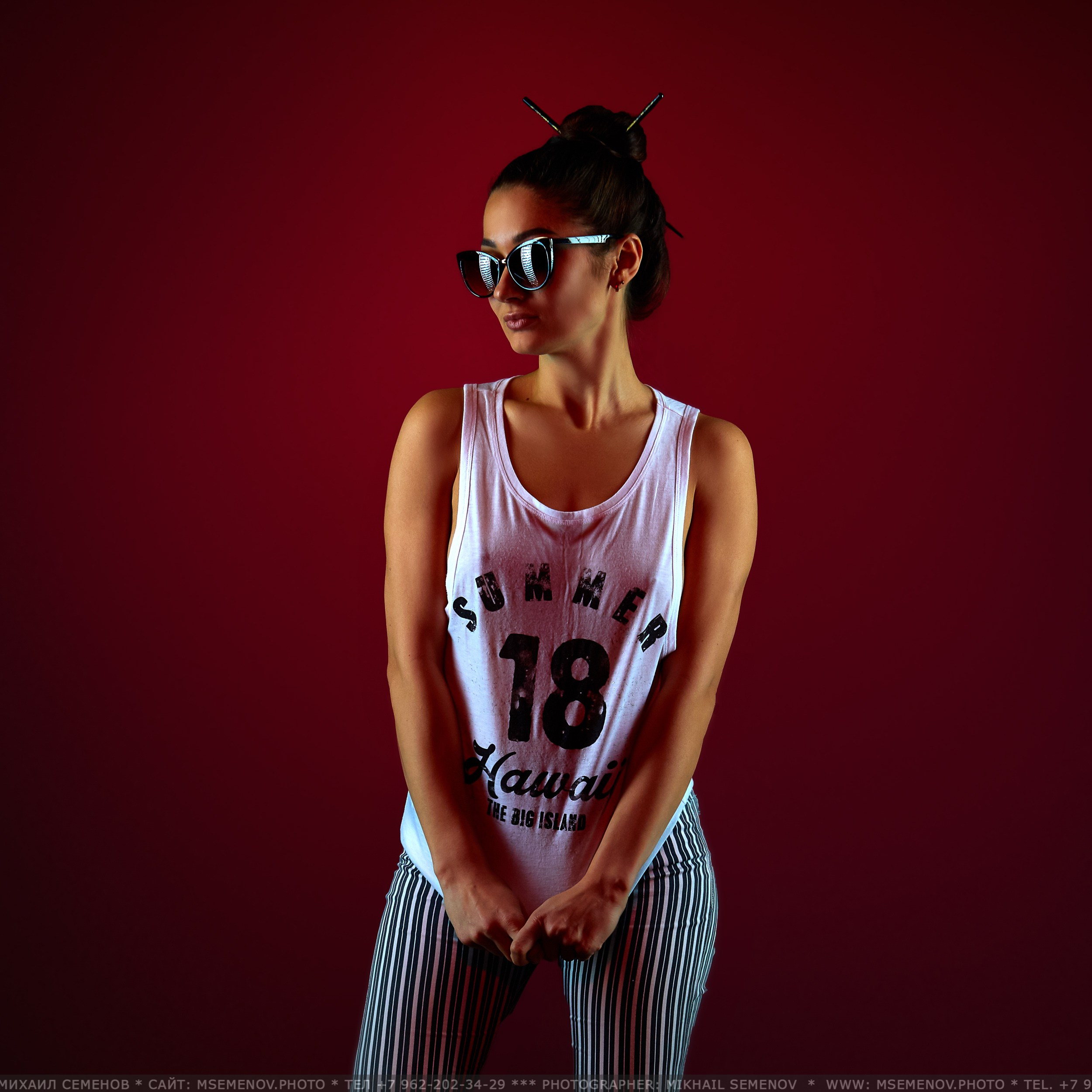 Portrait photo session. Photographer for business Mikhail Semenov. Aqua photo studio, photo school