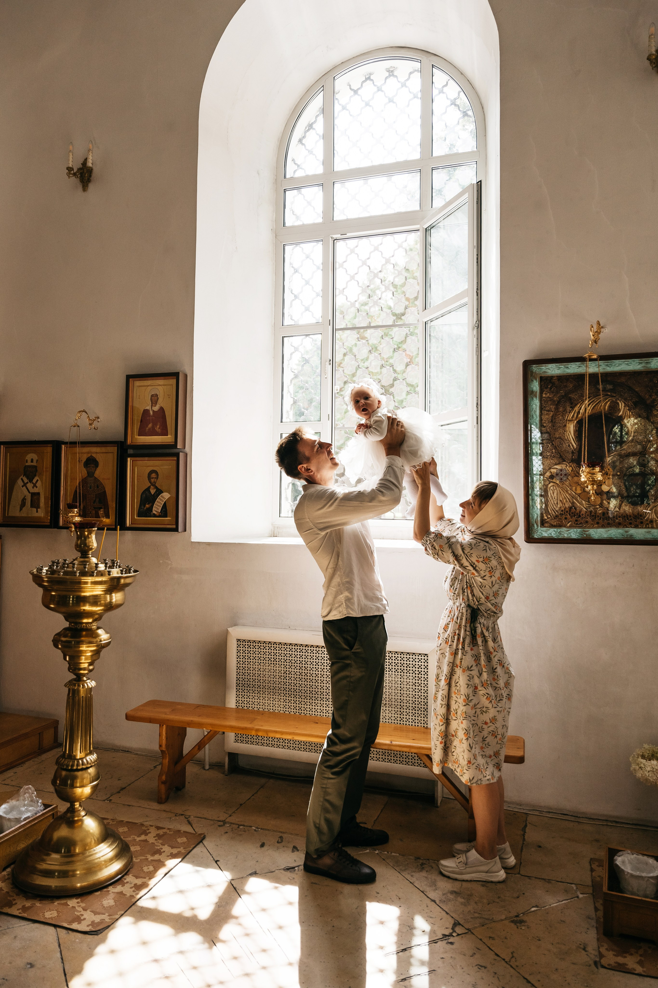 Крещение Анфисы. Алёна Хомич. Свадебный и семейный фотограф Коломна, Москва