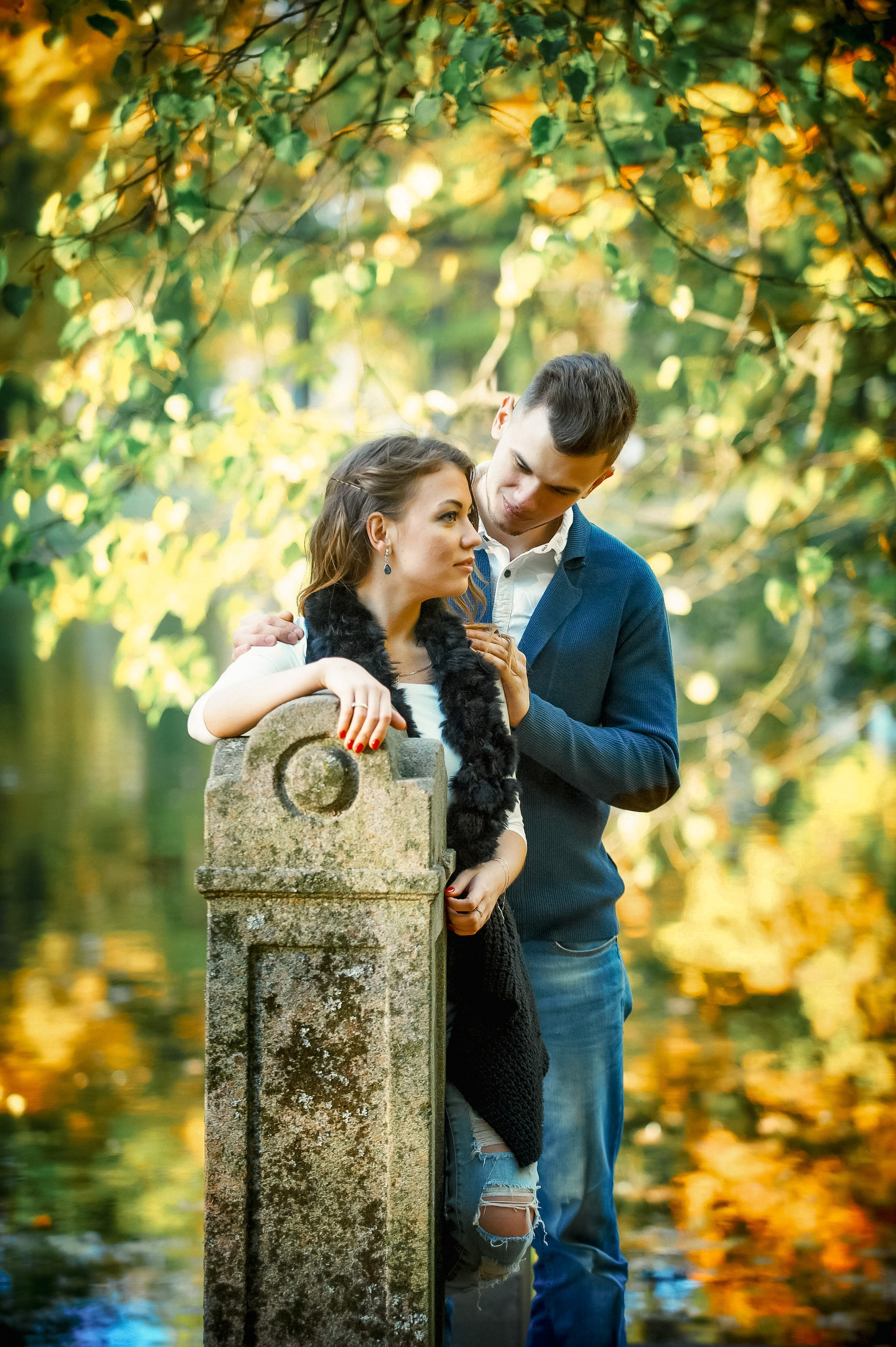 Love story в Пушкине в Екатерининском и Александровском парке. Портретный, семейный и свадебный фотограф в Санкт-Петербурге и в Пушкине Ширяев Денис