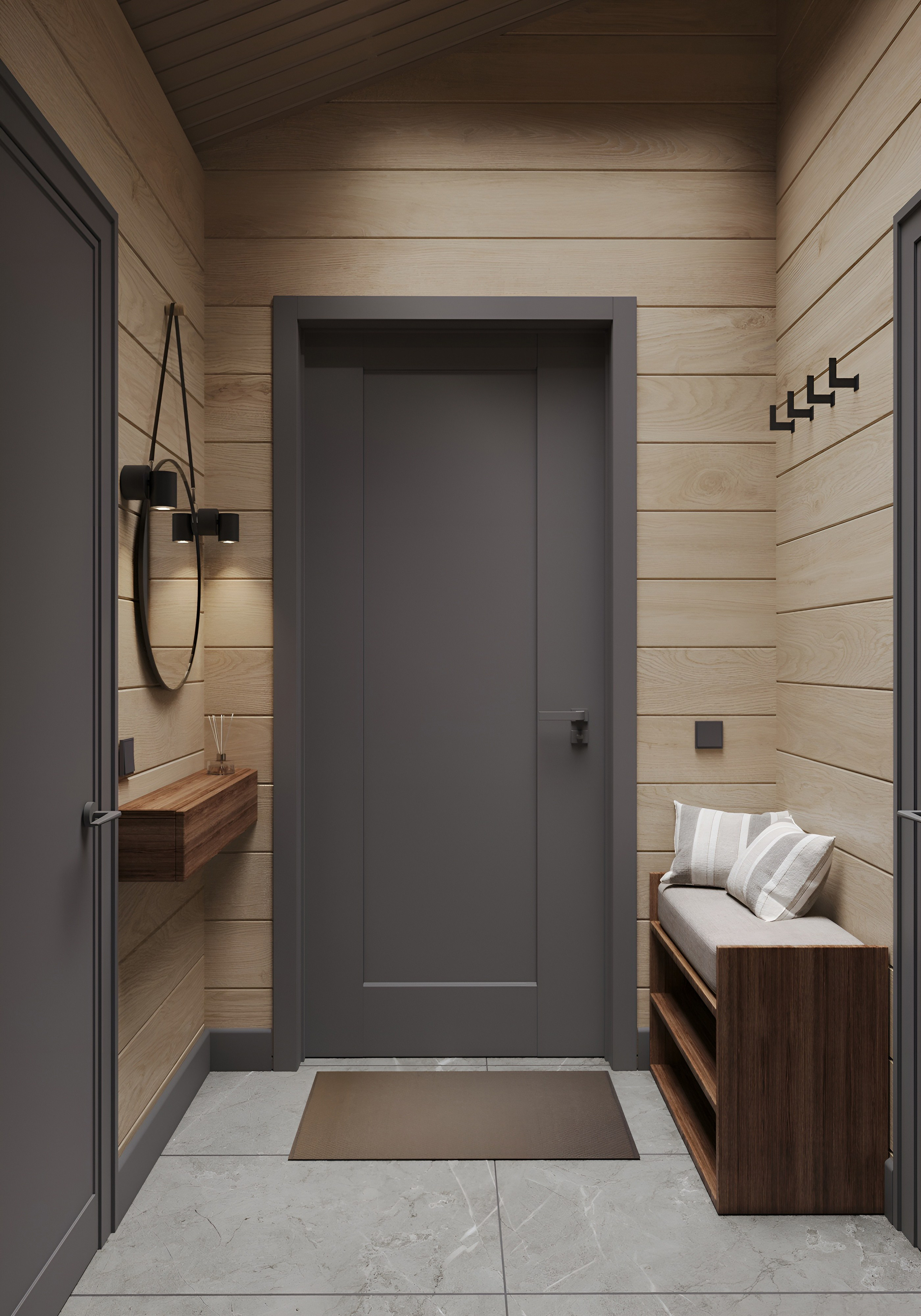 Прихожая. 3D Визуализация интерьеров жилых и коммерческих помещений