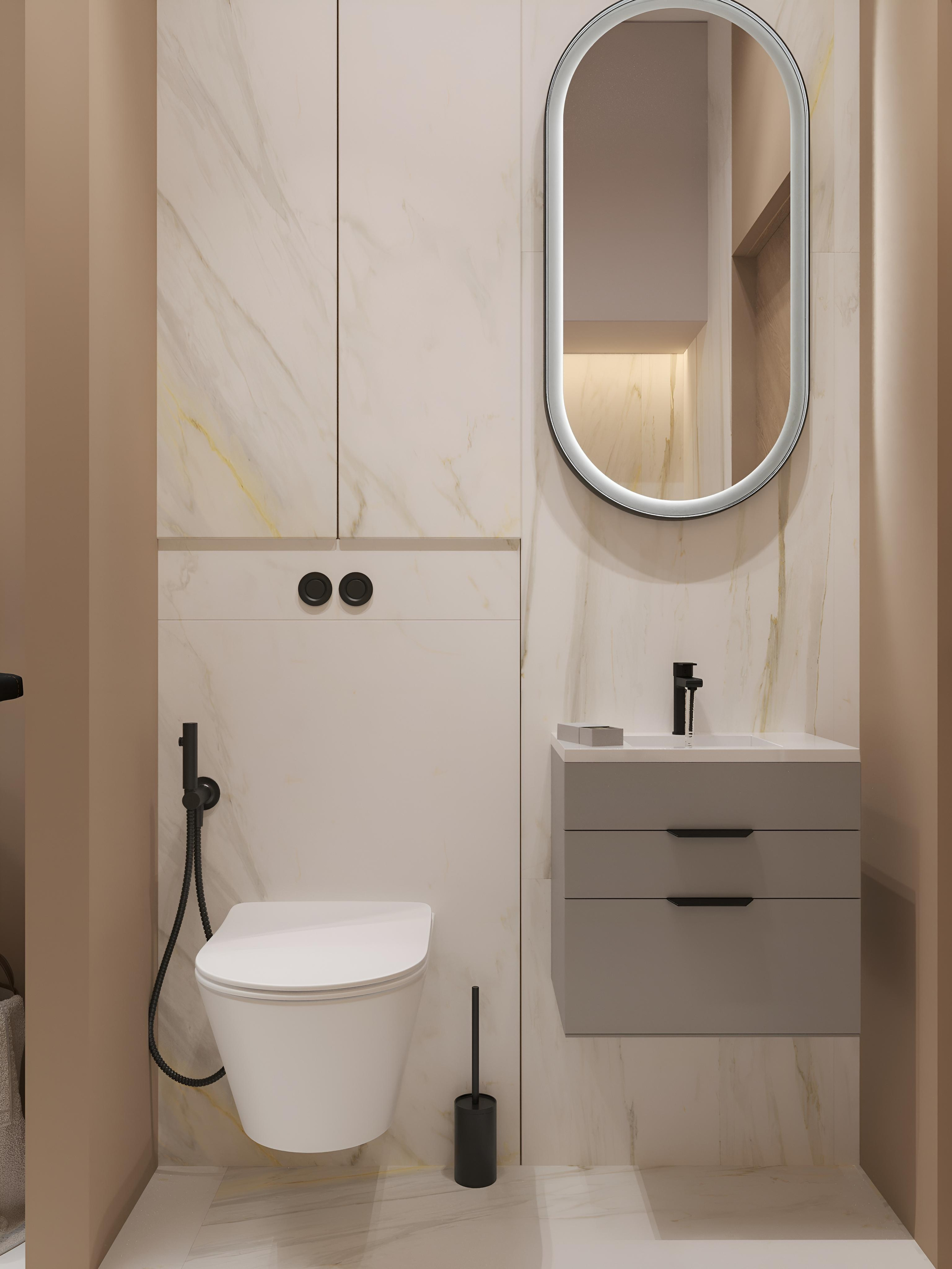 Сан.узел+постирочная. 3D Визуализация интерьеров жилых и коммерческих помещений