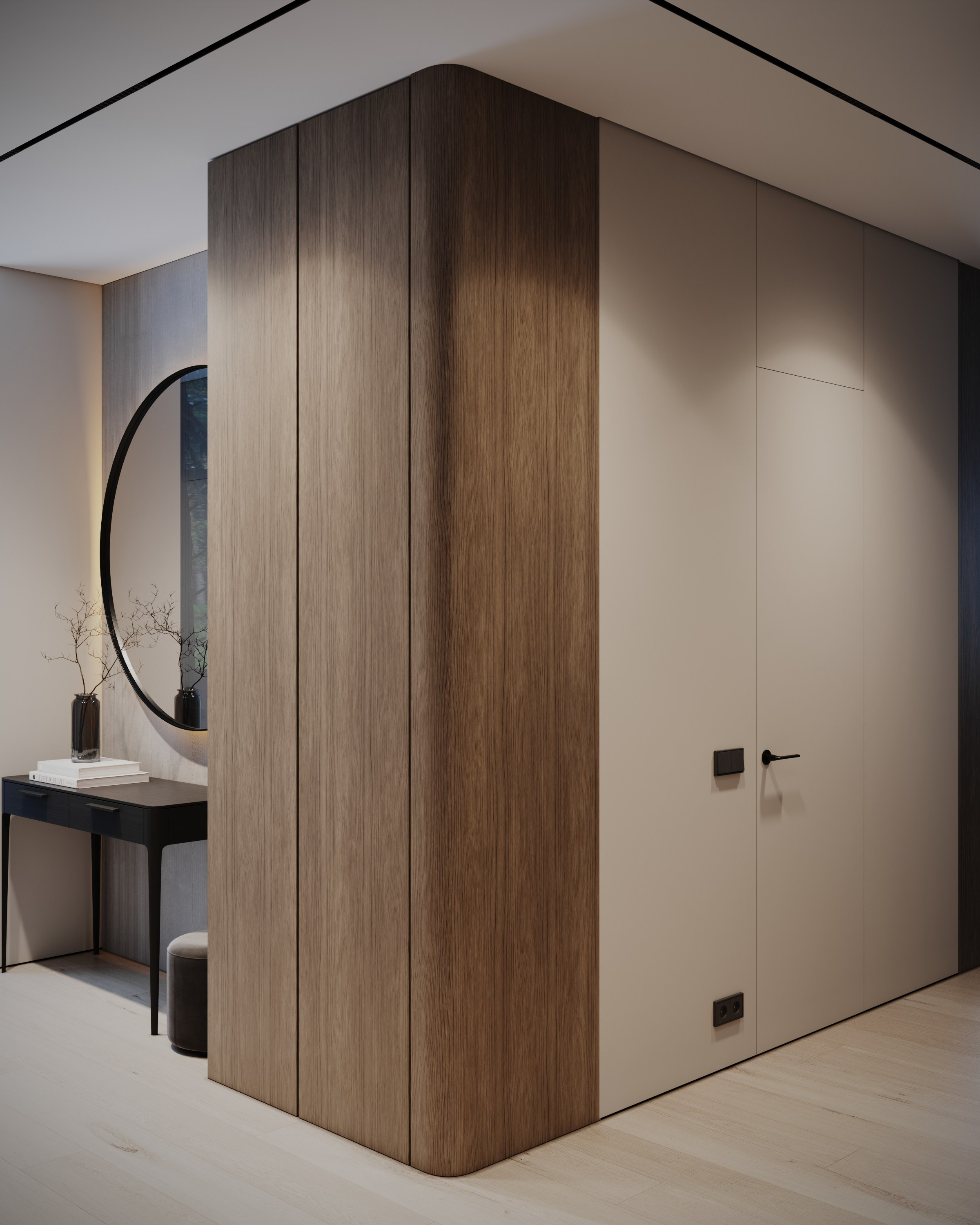 Сибирский дом. Визуализации интерьера