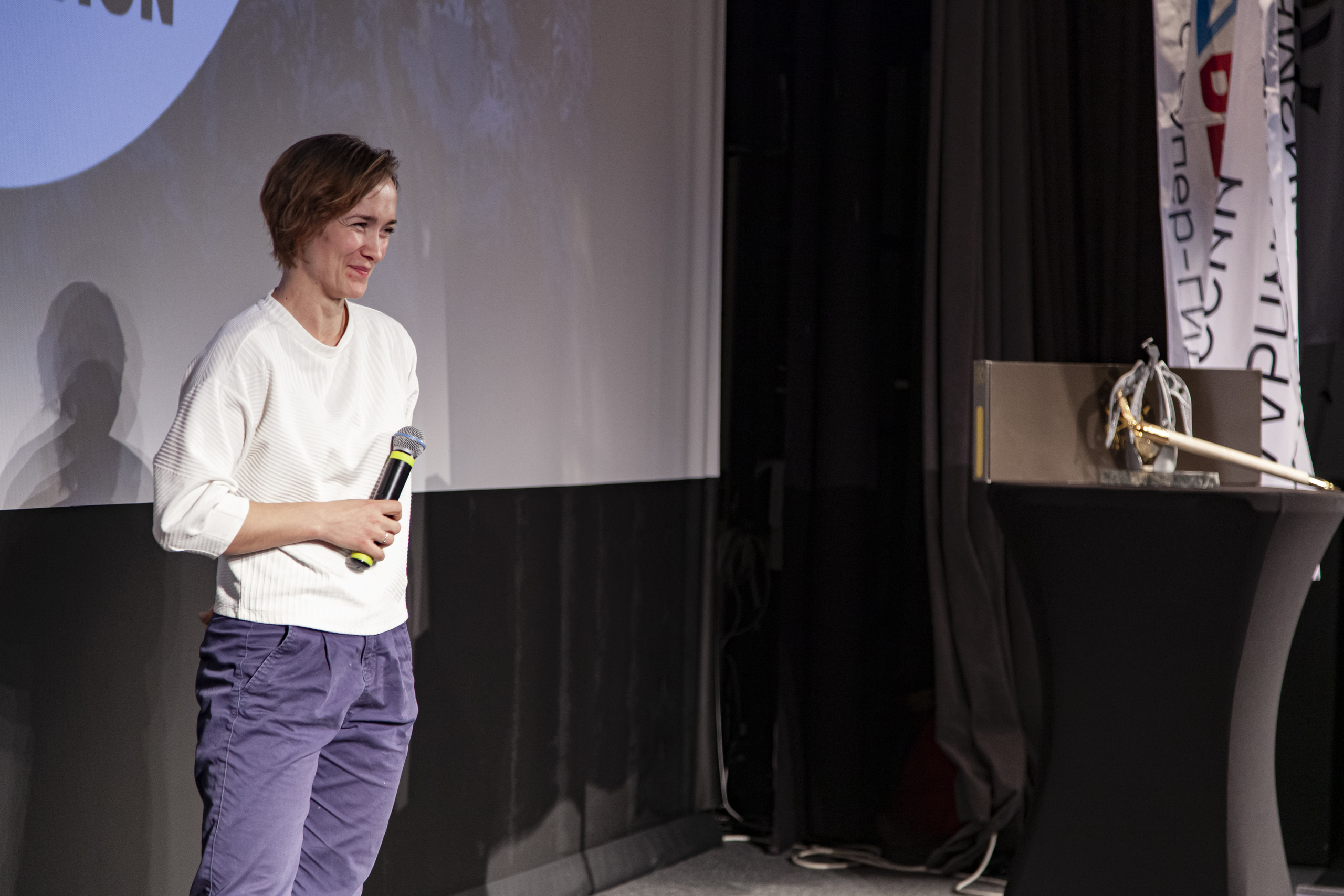 The ceremony for the 14th Steel Angel Award. “Steel Angel”: women’s climbing award