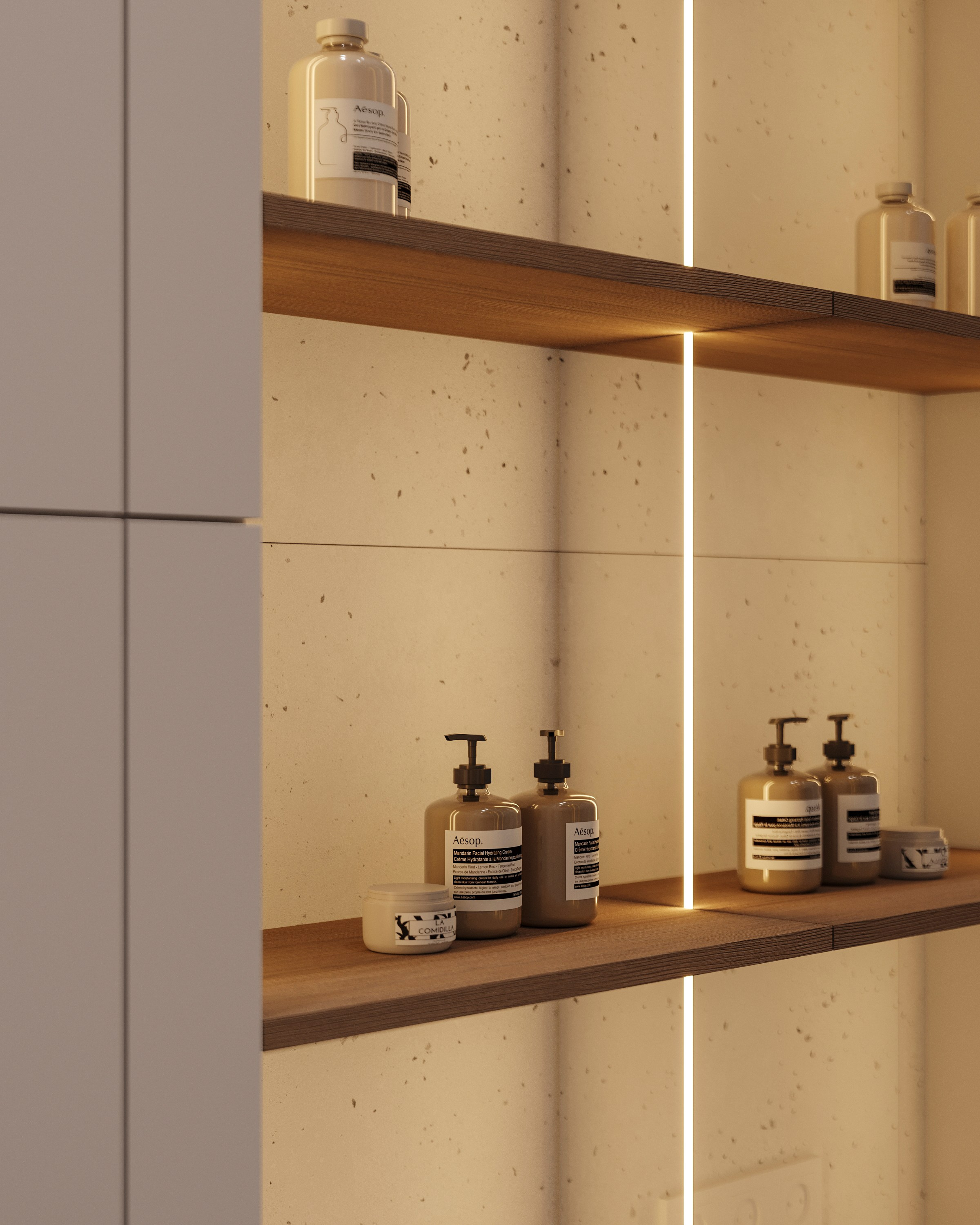 CONCRETE | DESIGNER ANNE KIREEVA. Interior Visualization by Valerie Stetyukevich