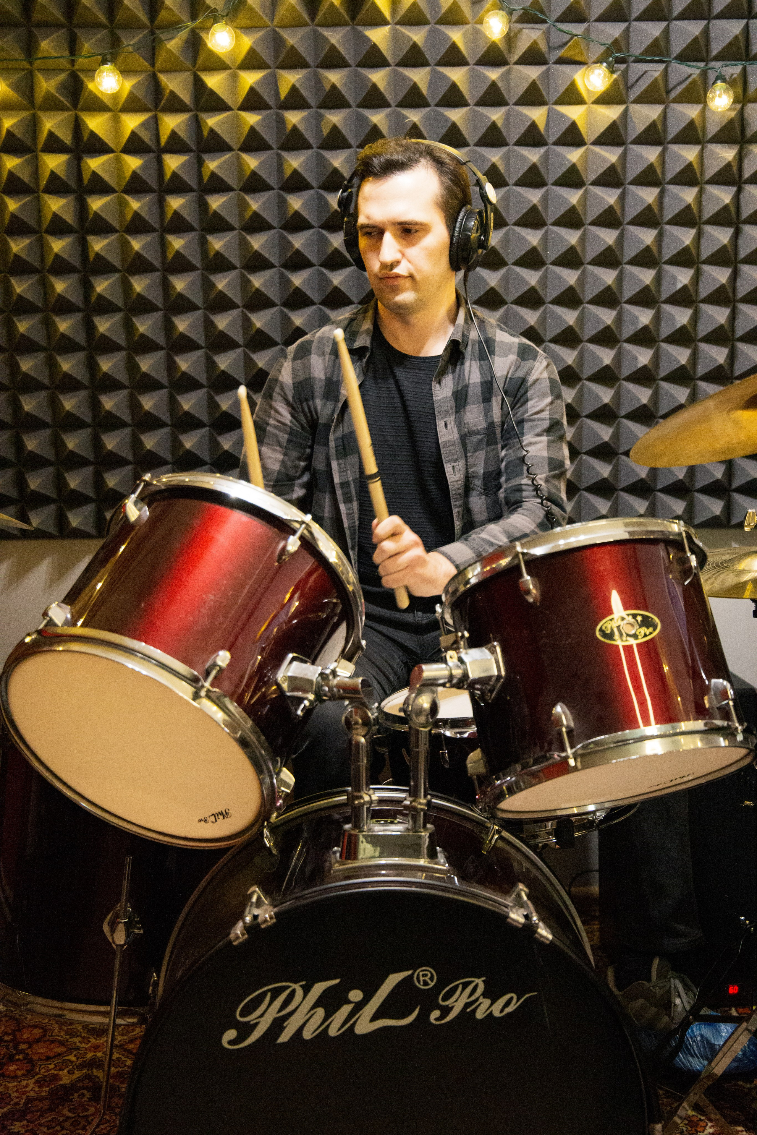 Мастер-класс в школе (барабан). Портретный фотограф в Москве Афанасьева Вера