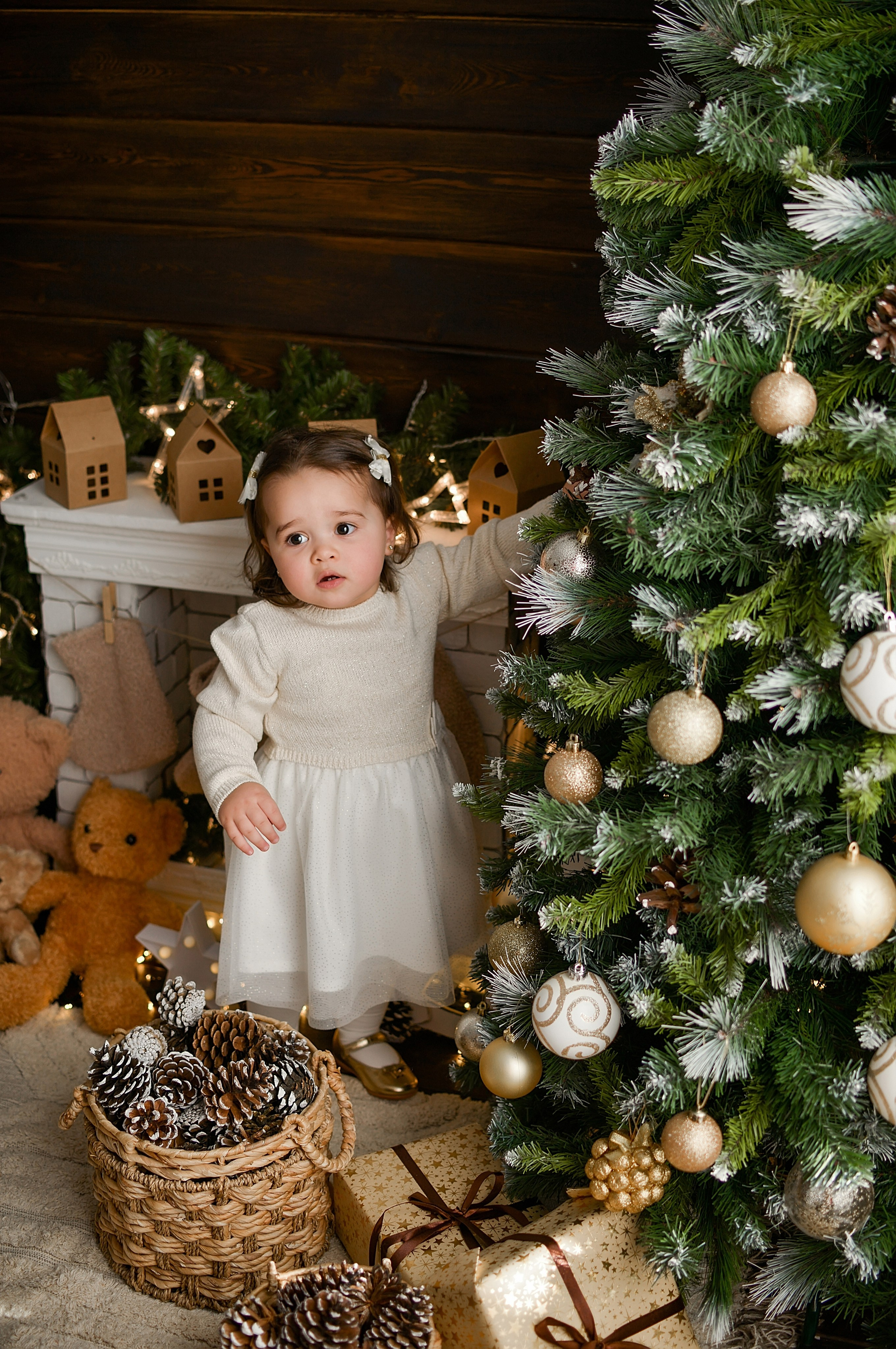 Новогодняя семейная фотосессия в Краснодаре 2023-2024. Фотограф новорожденных Краснодар Малышенко Надежда