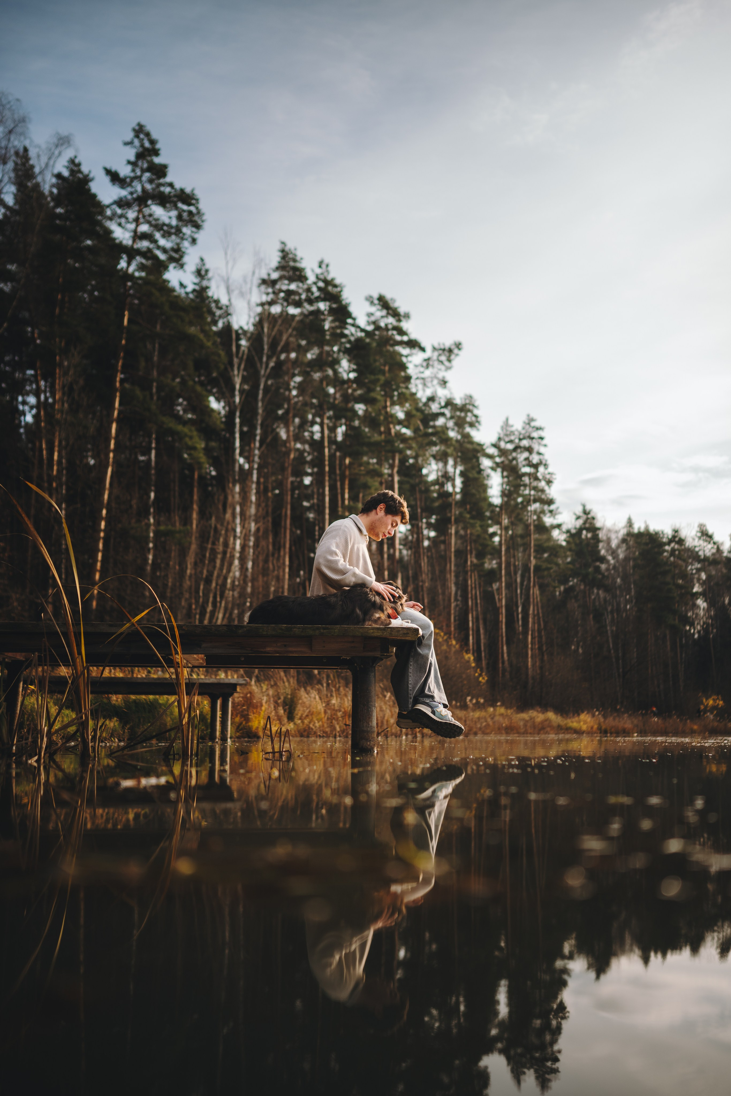 Настя, Максим, Орео и Норд. Семейный фотограф анималист Ананьева Мария — Москва