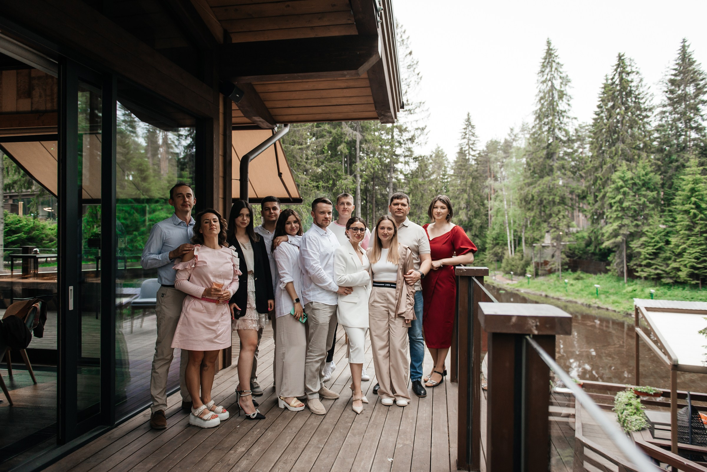 свадебный ужин в ресторане Чаща в Охта парке