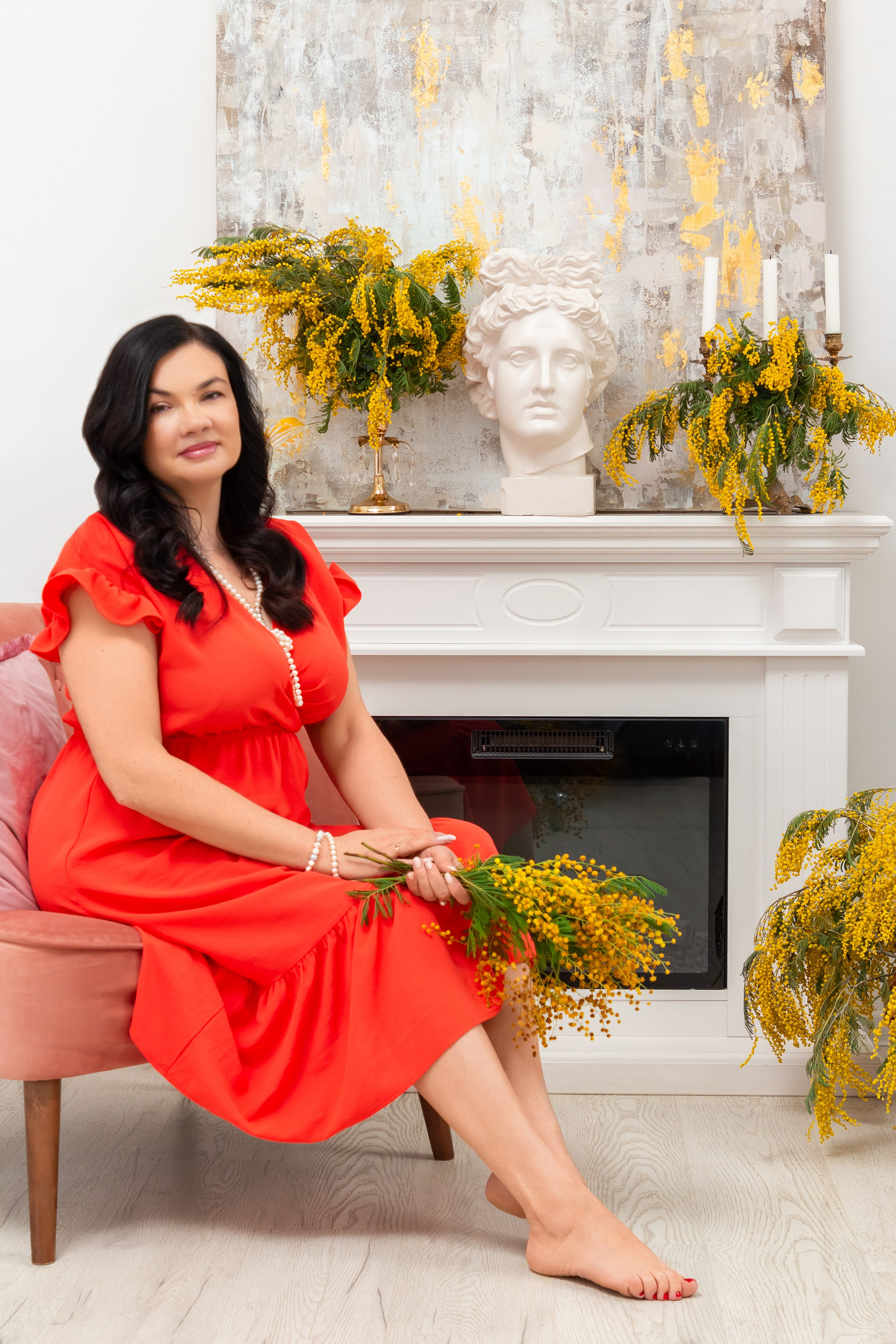 Фото день с мимозой. Портретный и семейный фотограф в Санкт-Петербурге Ульяна Жукова