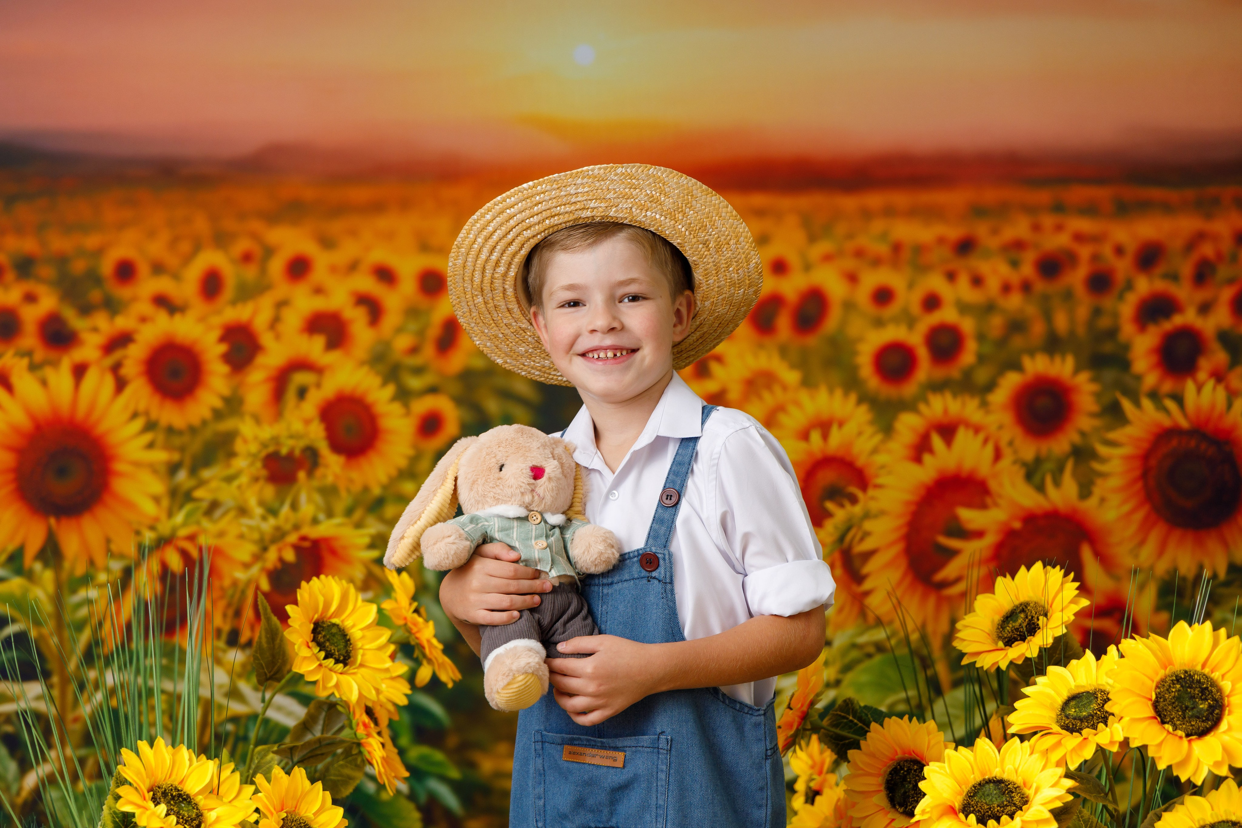 Подсолнухи. Детская фотостудия Москва