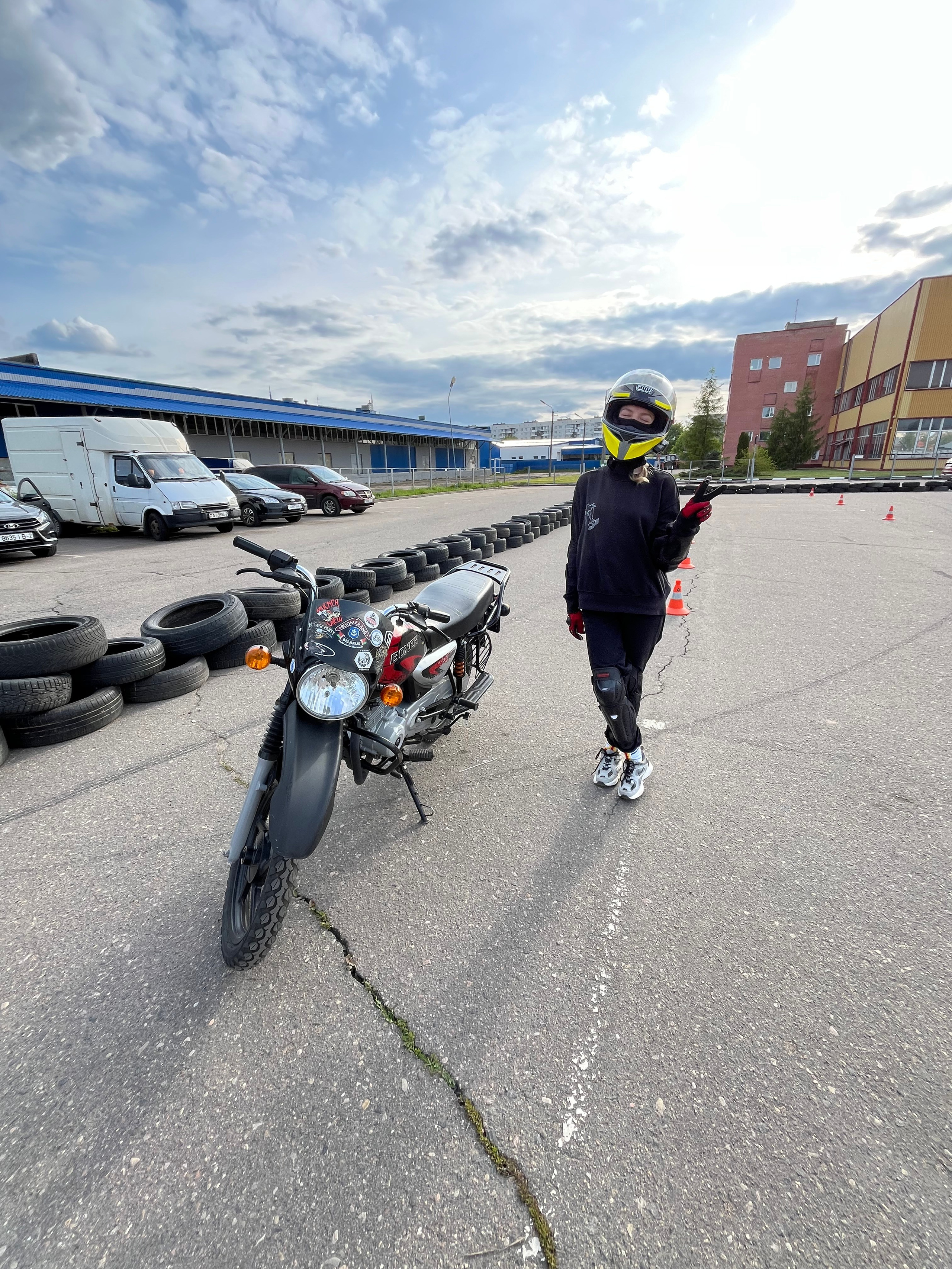 ТРЕНИРОВКИ. МОТОШКОЛА в городе Витебске. Обучение категории А и А1