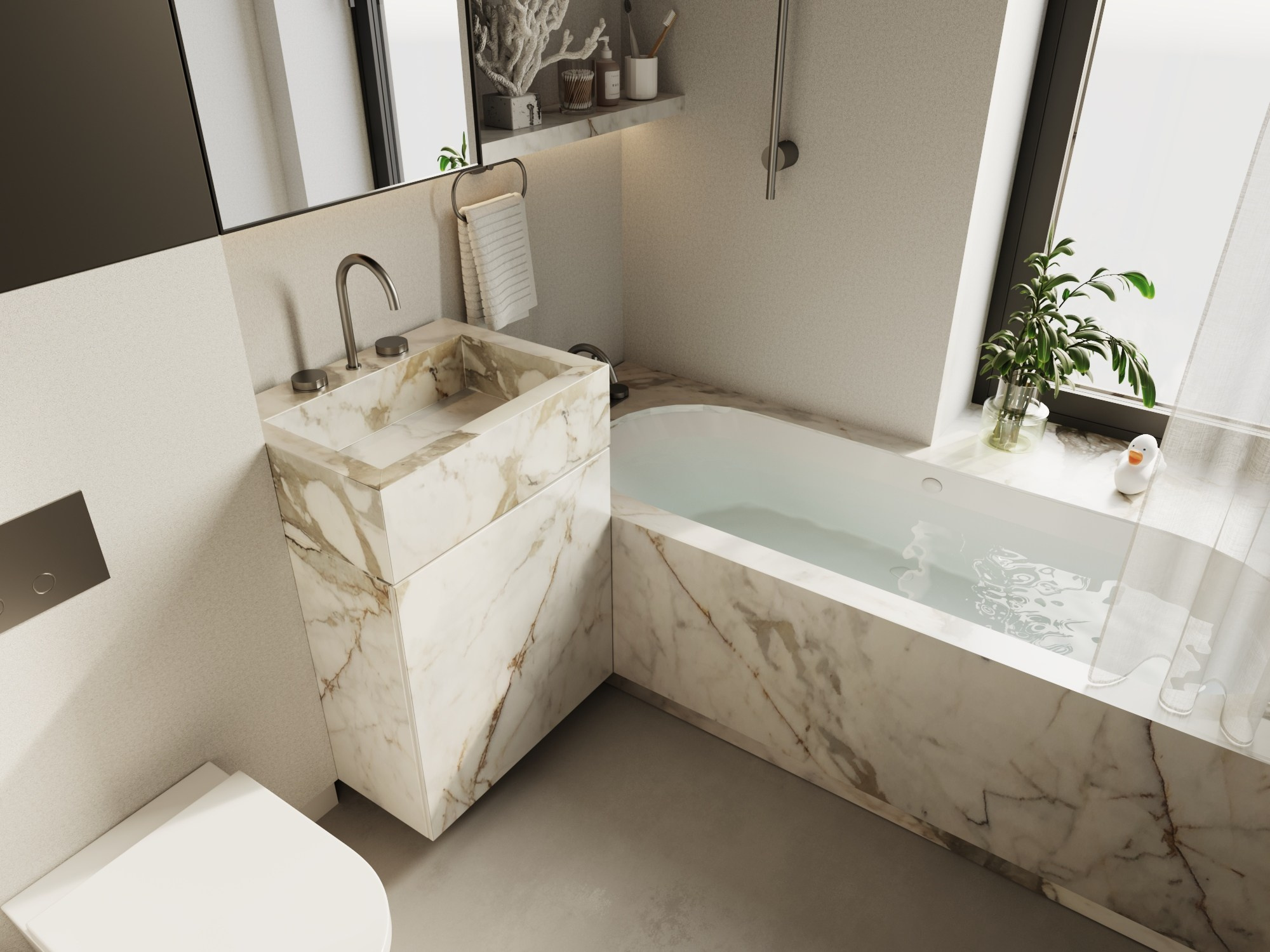 Приватная зона Клубный дом «West Garden». Интерьеры и архитекура