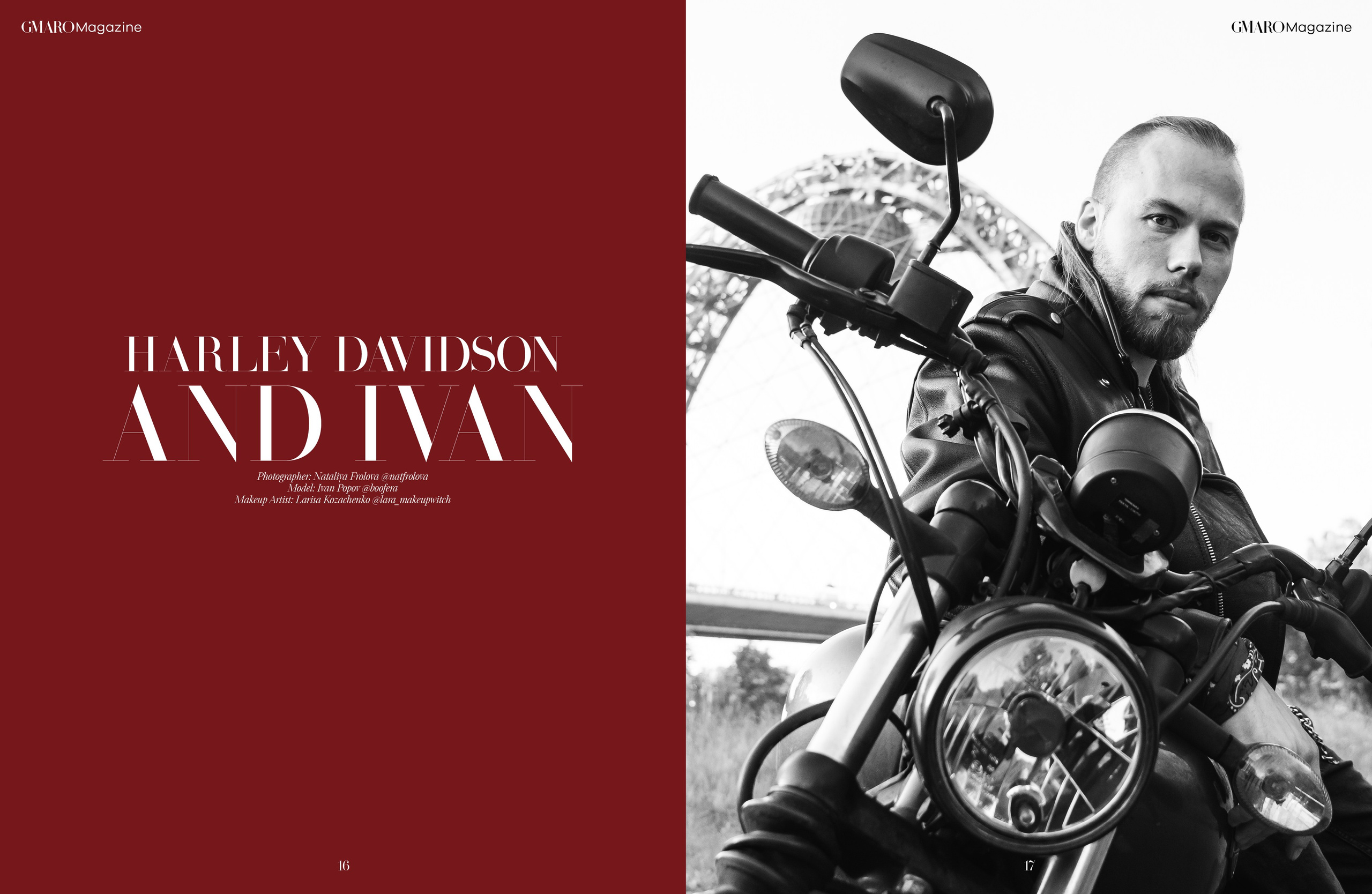 GMARO. Ivan and Harley Davidson. Наталия Фролова. Фотограф. Москва