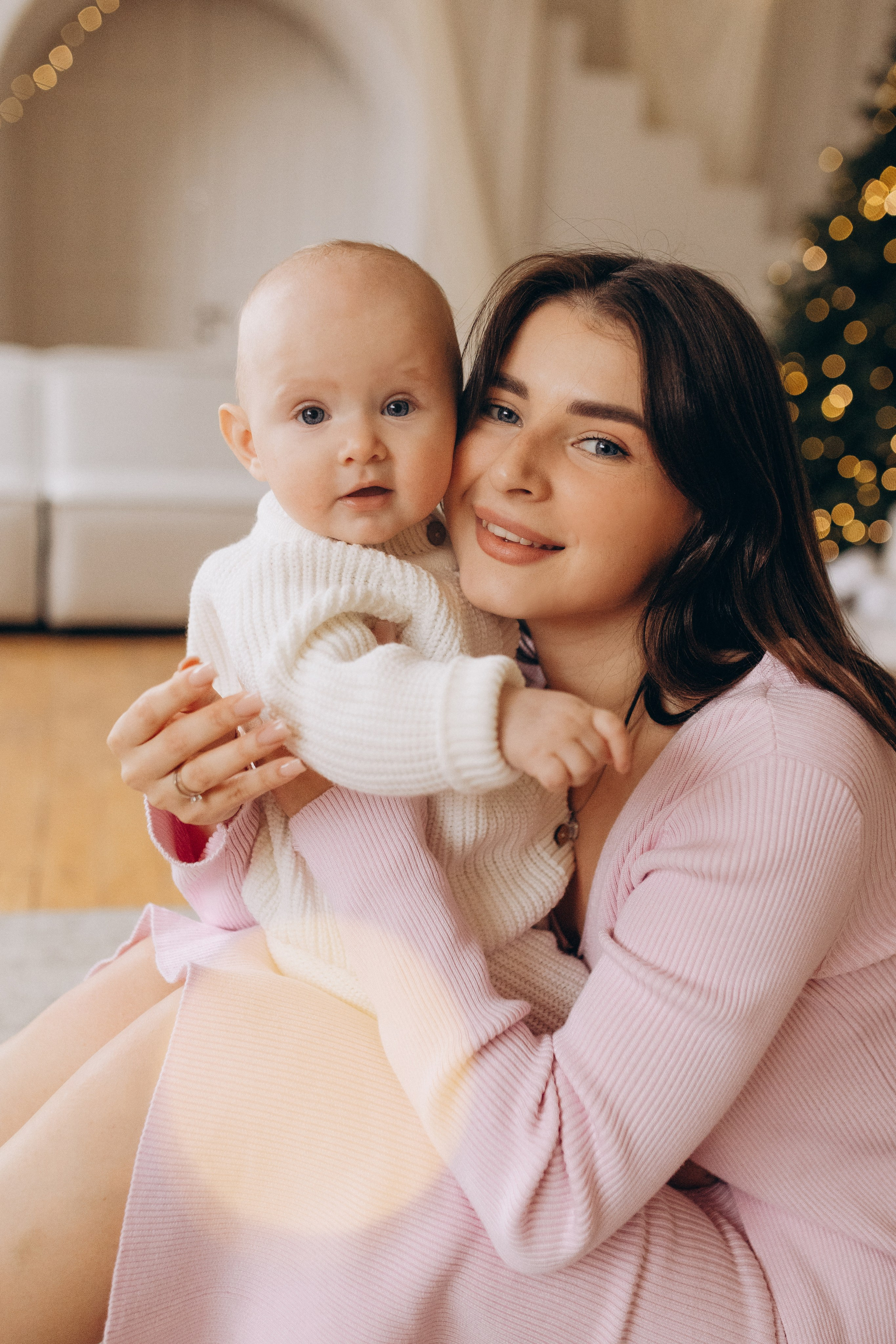 Новогодняя фотосессия с малышкой в студии. Семейный фотограф в Самаре Елена Ефимова