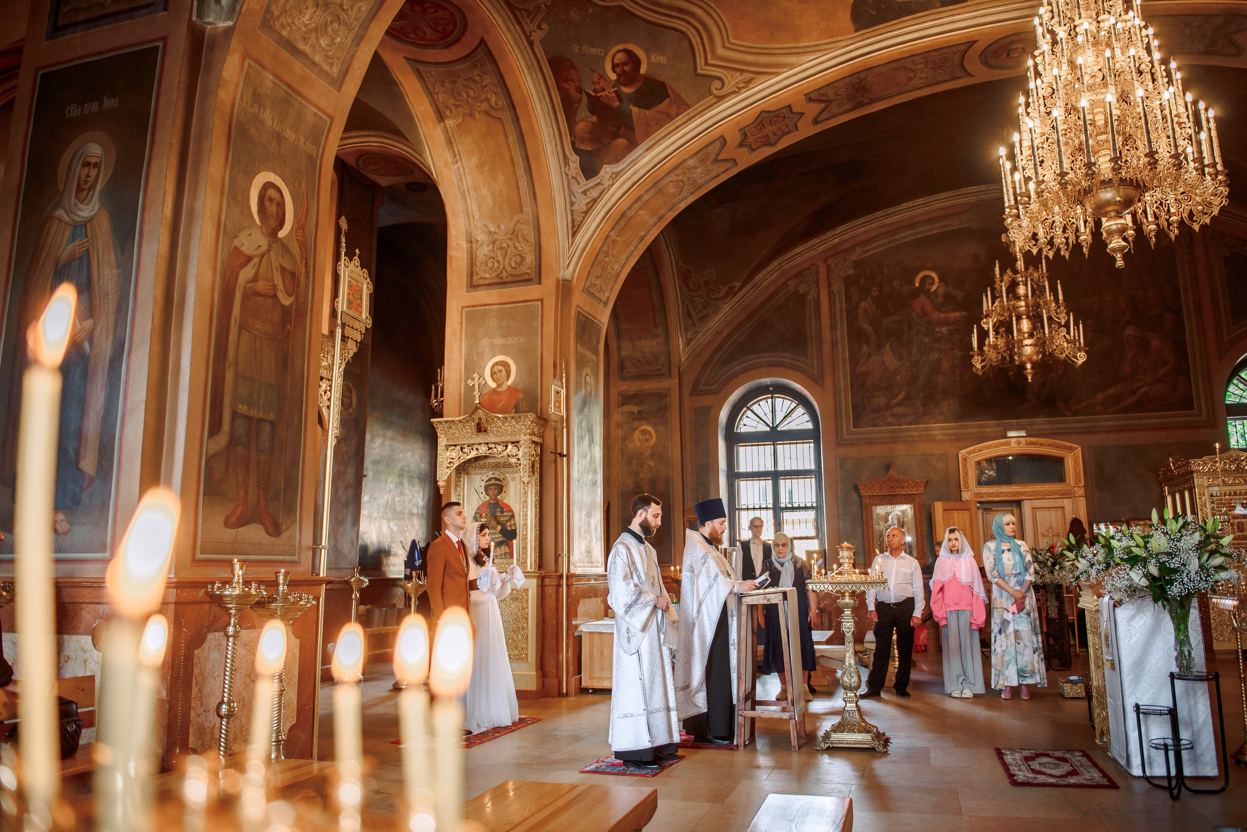 Венчание в Храме Бориса и Глеба в Дегунино. Свадебный и семейный фотограф в Москве Юлия Винник