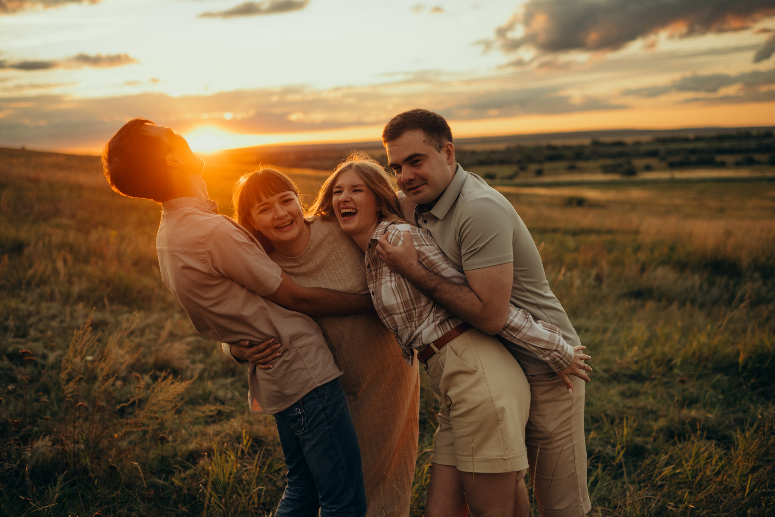 Даша Даня Ксюша Илья Саша и Ева. Свадебный и семейный фотограф в Самаре Головань Наталья