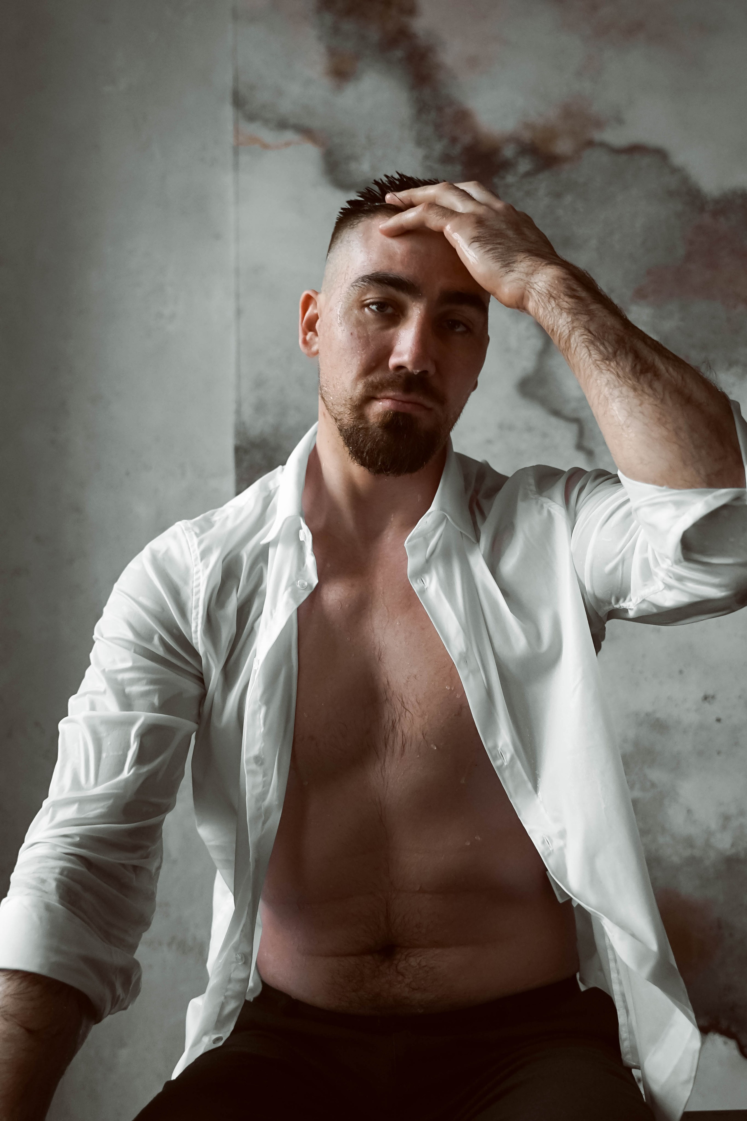 Творческая съемка для мужчины