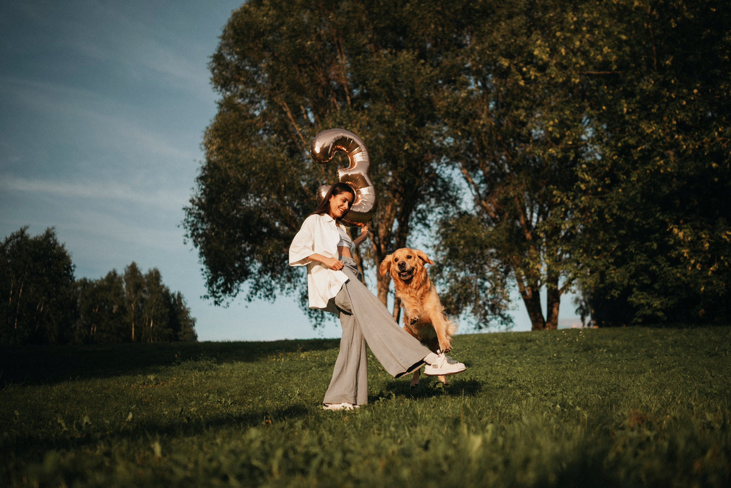 Карина, Саша и Луни. Семейный фотограф анималист Ананьева Мария — Москва