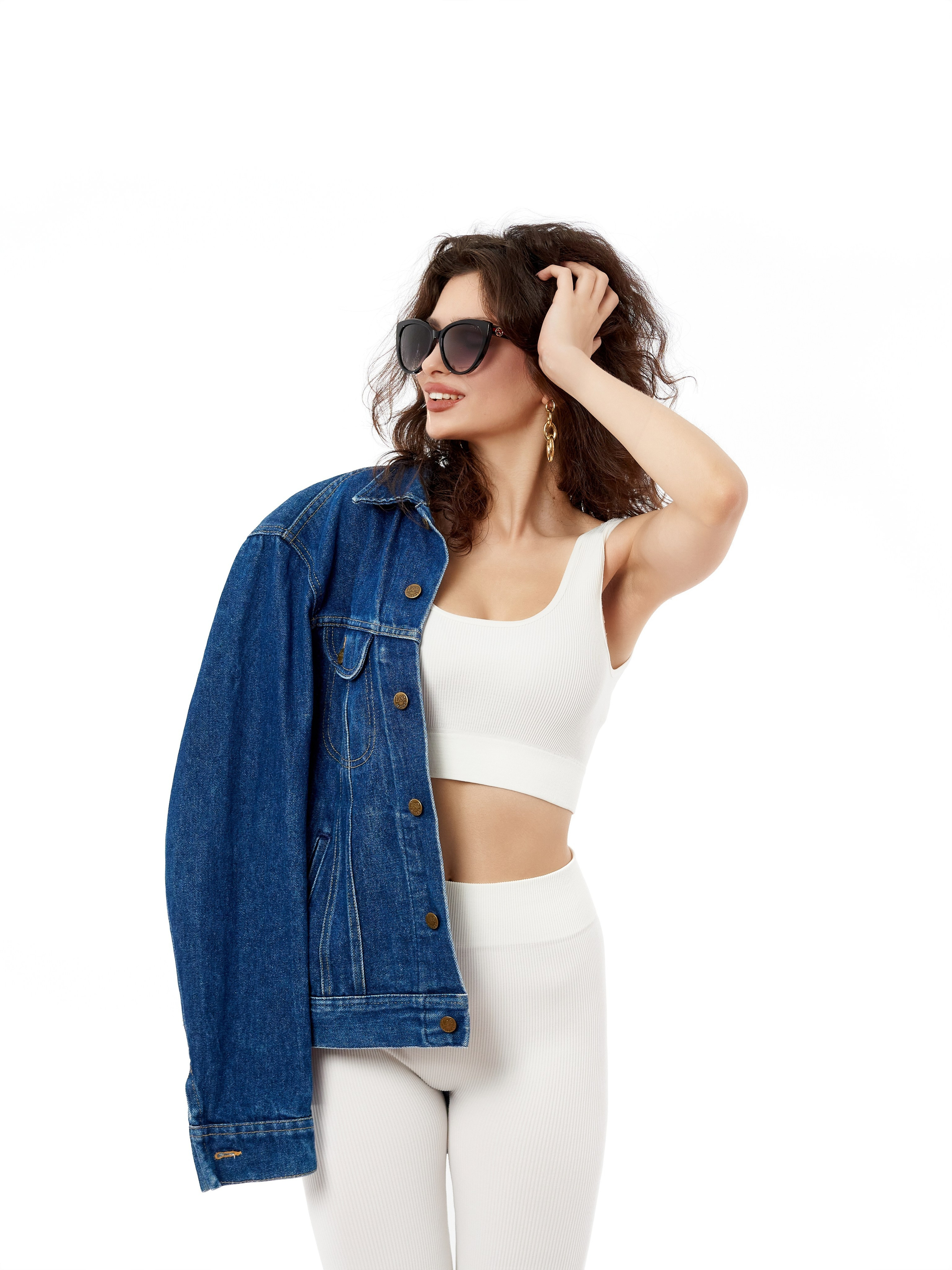 Комплекты Топ+велосипедки+лосины. Каталожный предметный фотограф