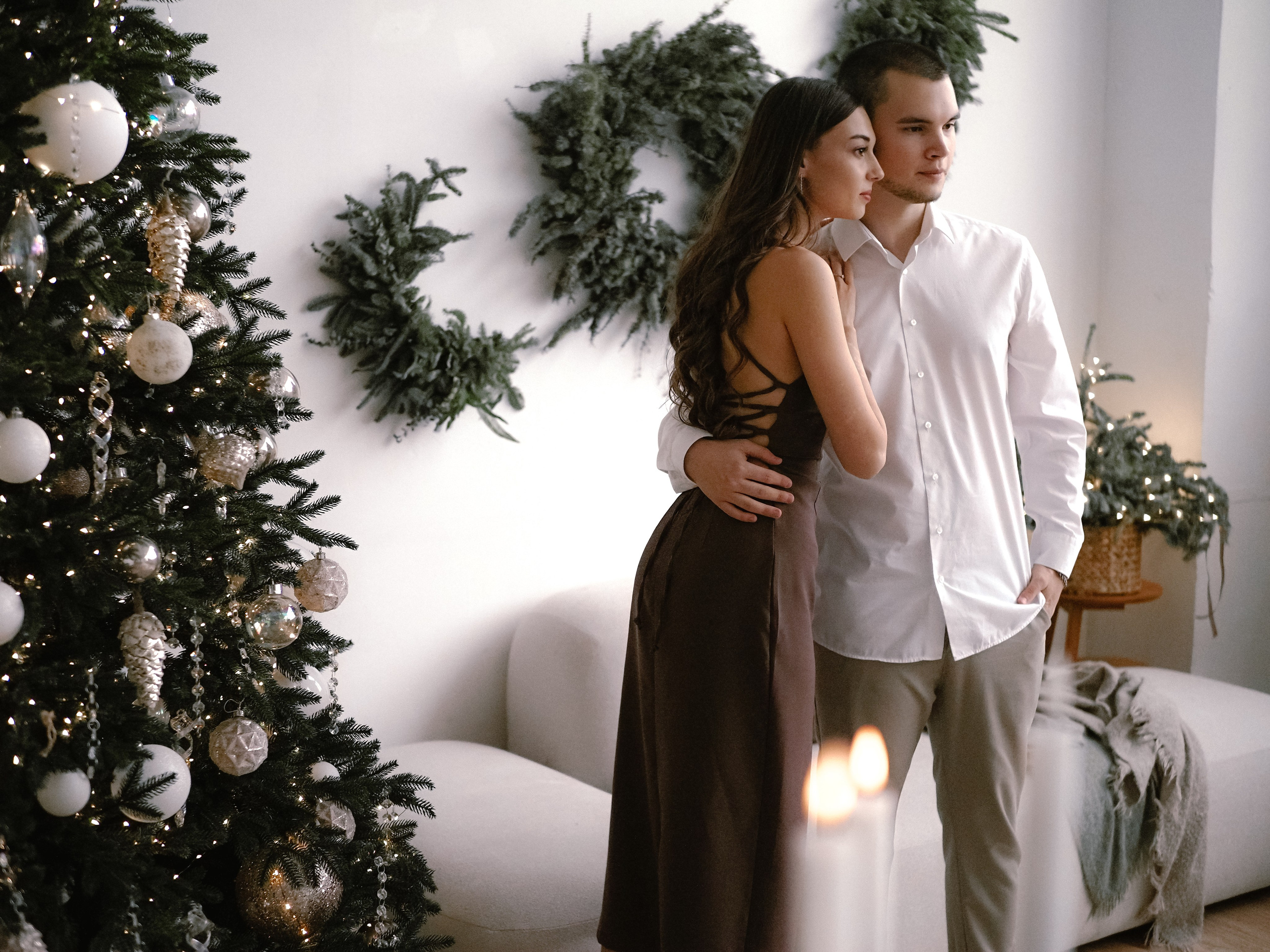 Нежные новогодние. Фотограф Рязань. Семейный Свадебный фотограф