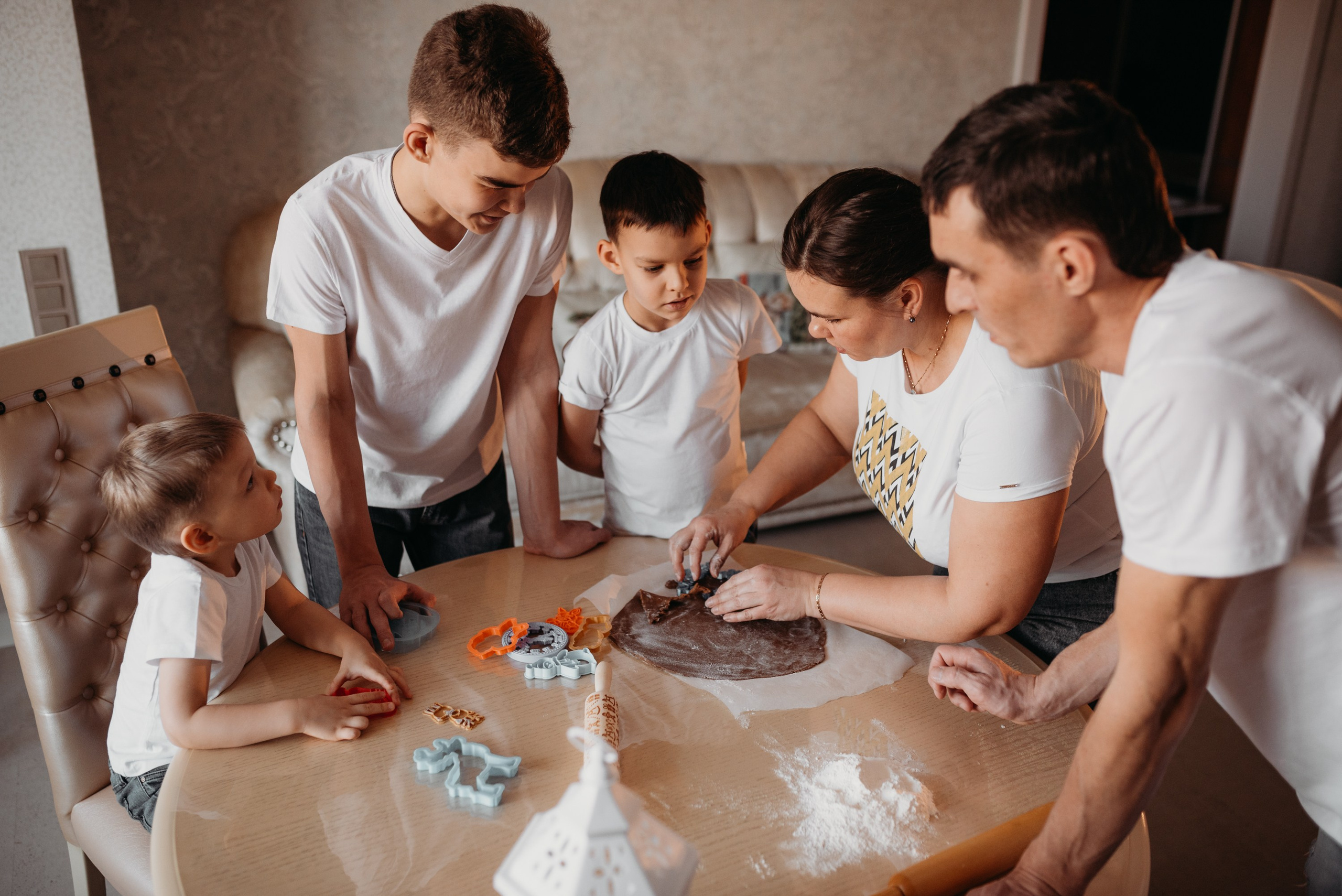 Юлия, Алексей, Тихон, Трофим и Потап. Семейный и детский фотограф в Новосибирске и Краснообске — Анна Ким