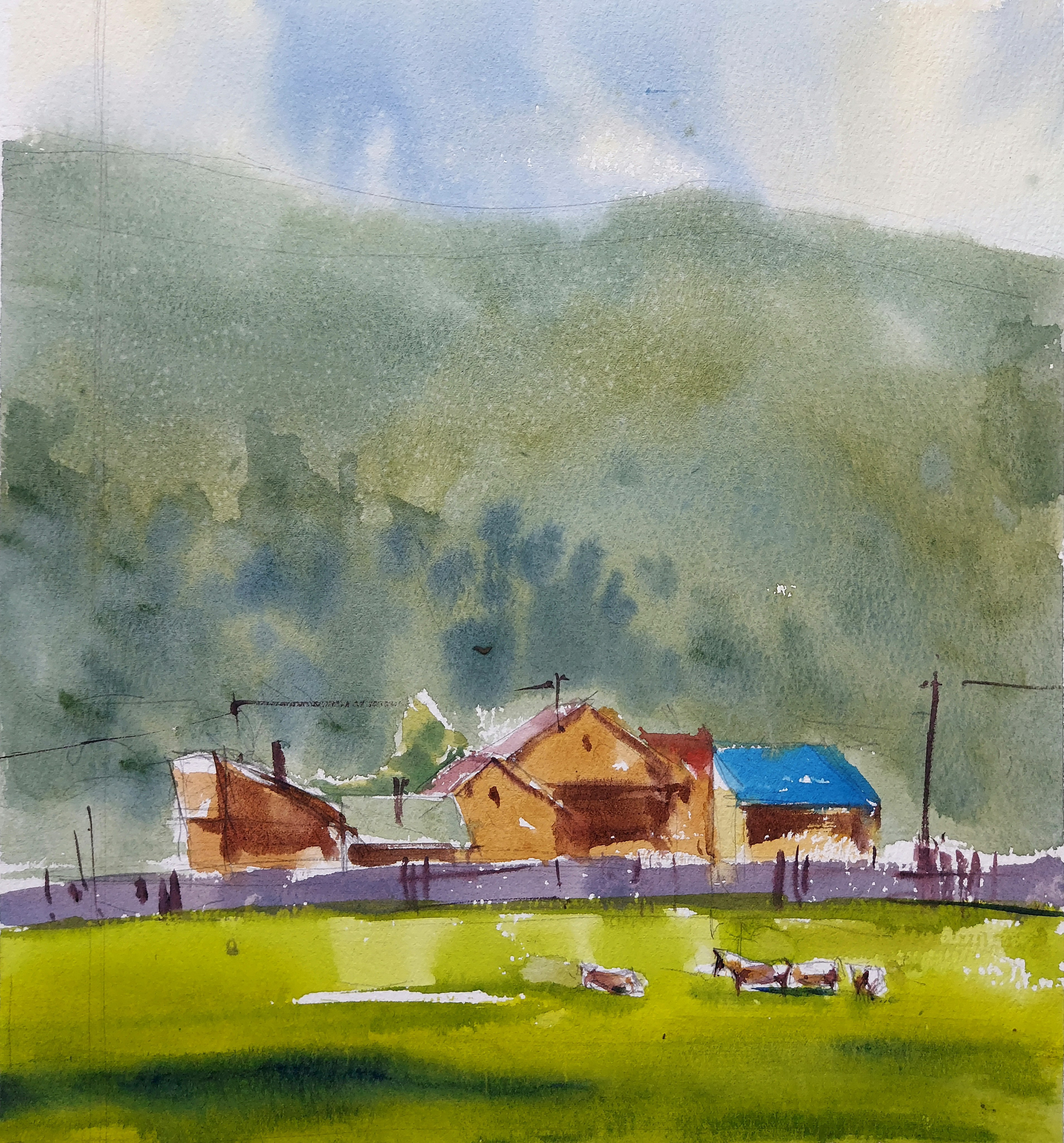 Askat | Altai Mountains, Russia | August 2025 | 24.5 x 26.5 cm