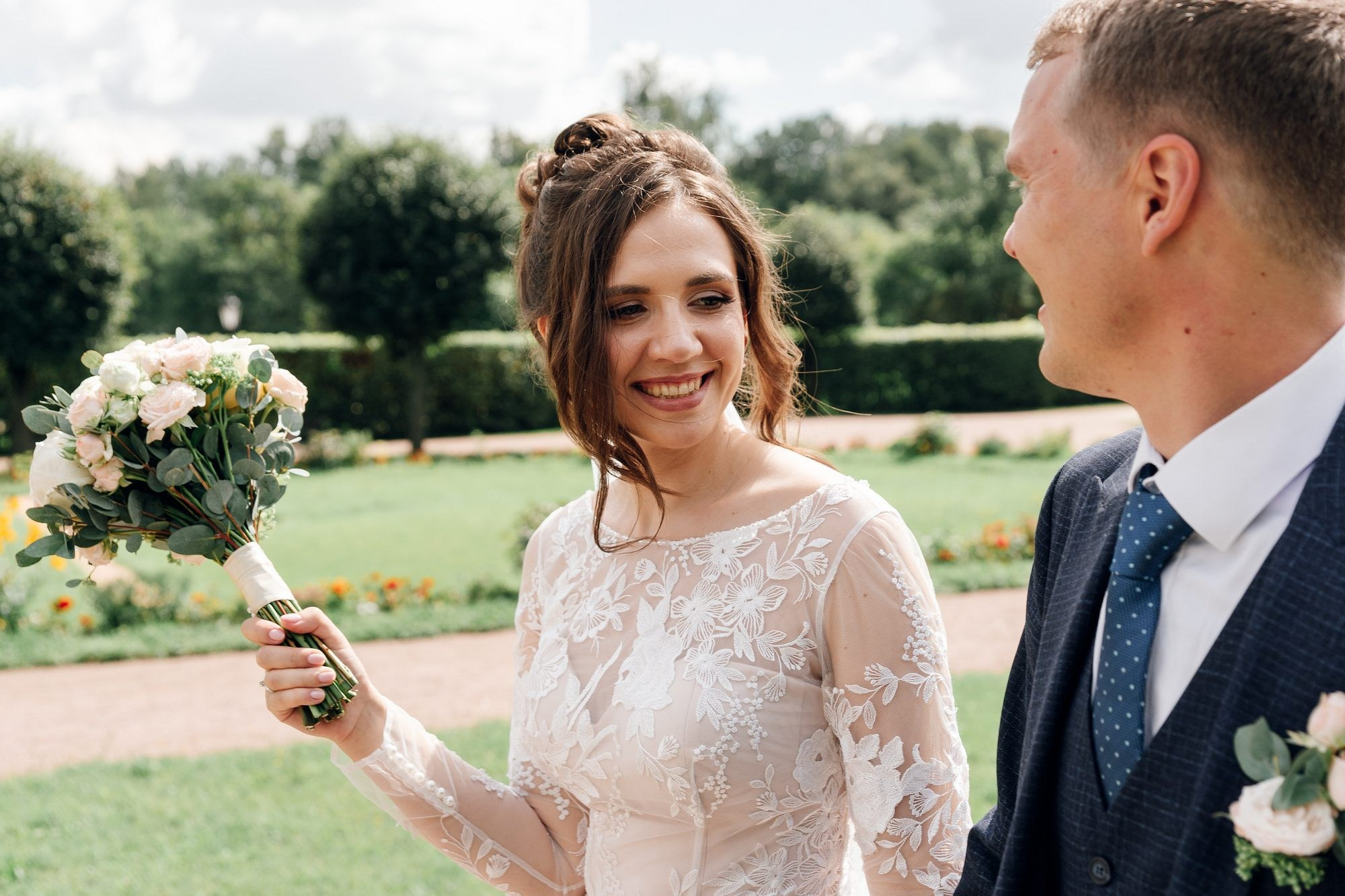 Свадебная фотосессия в усадьбе Кусково. Сергей Гладков свадебный фотограф в Москве