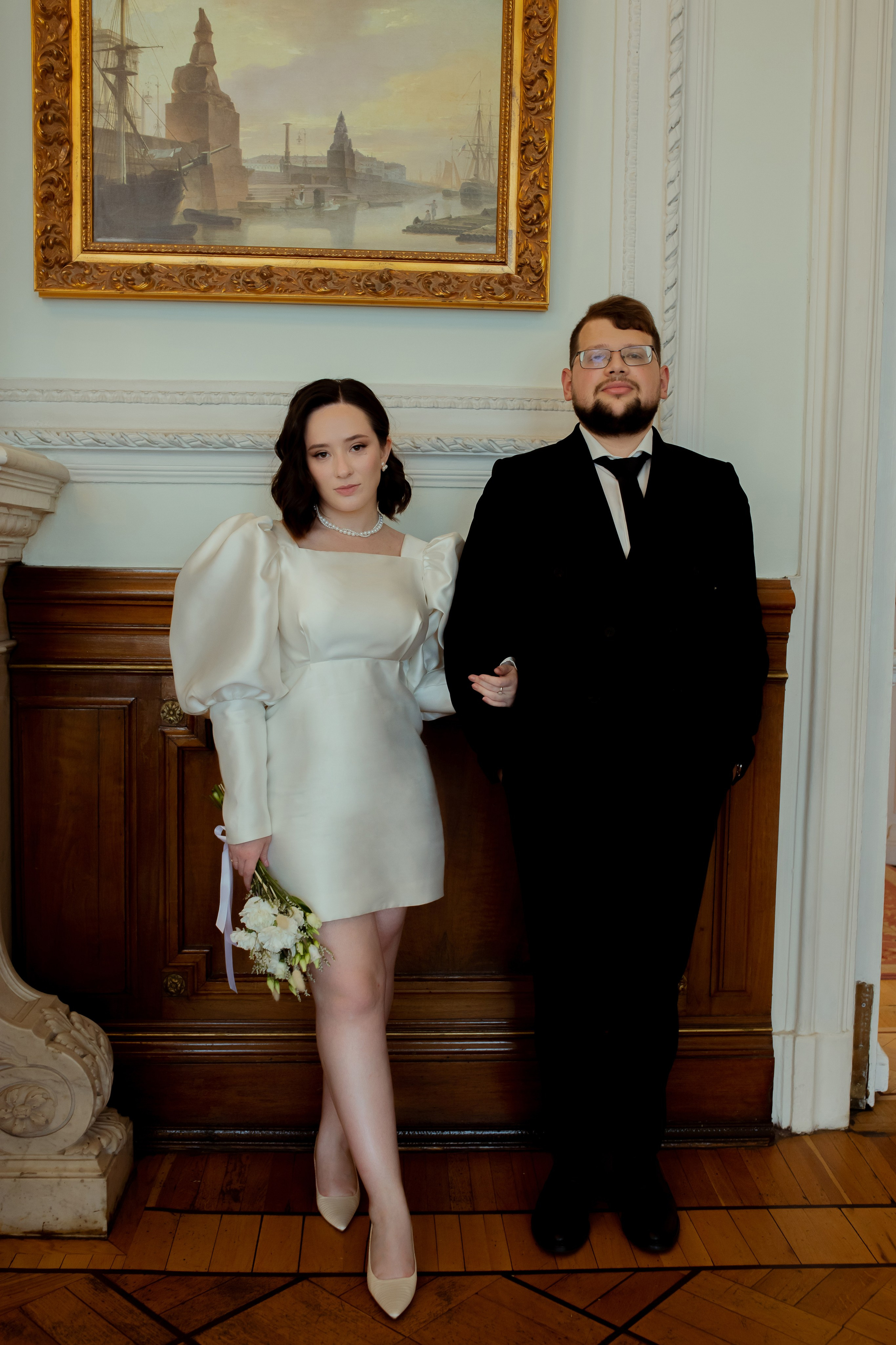Свадебная фотосессия в первом дворце бракосочетания. Свадебный фотограф в Санкт-Петербурге Анна Суровцева