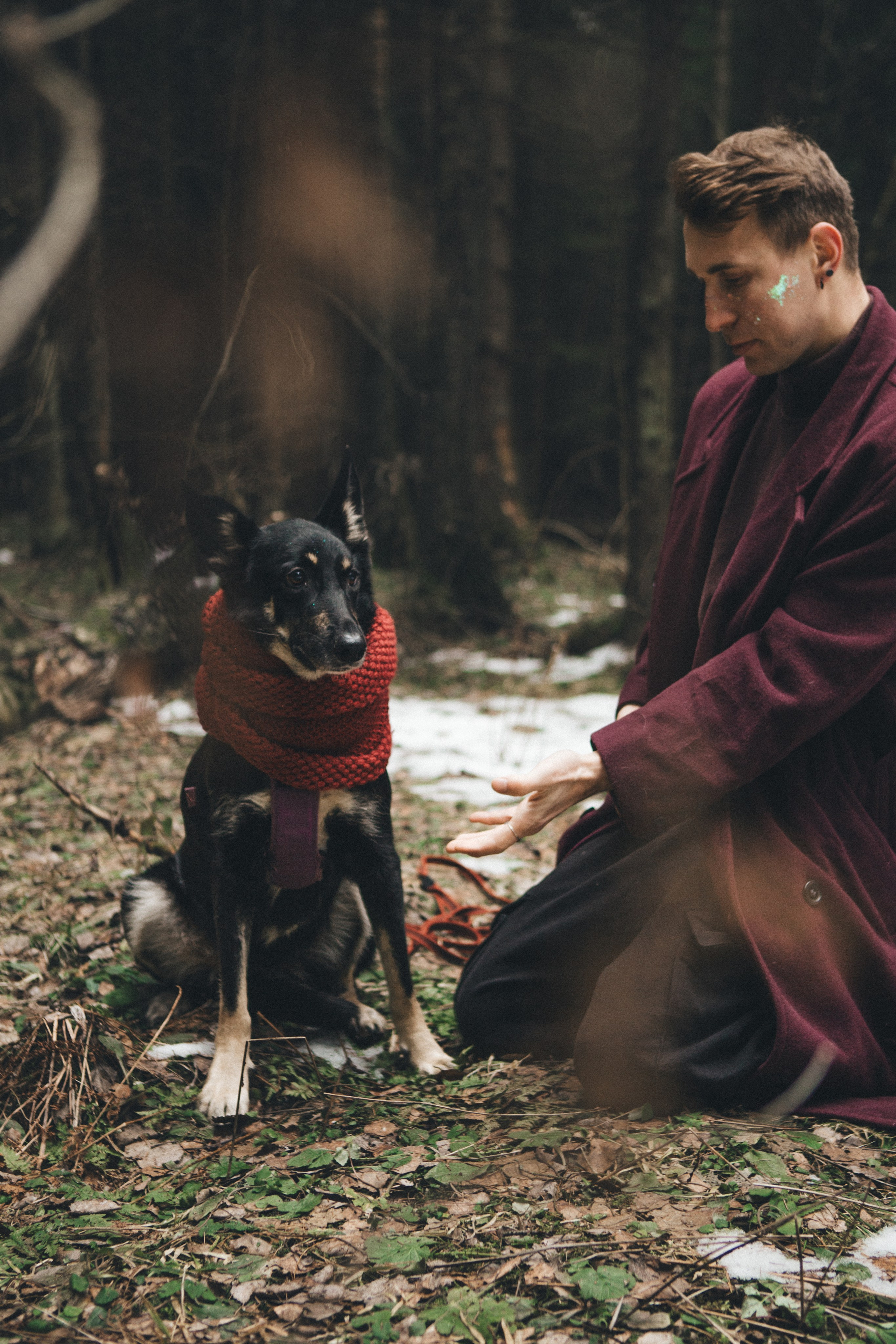 A cinematic tale of true love and unbreakable friendship between a man and a dog. Portrait, family and pet photographer in Cyprus, Ksenia Bourdelle