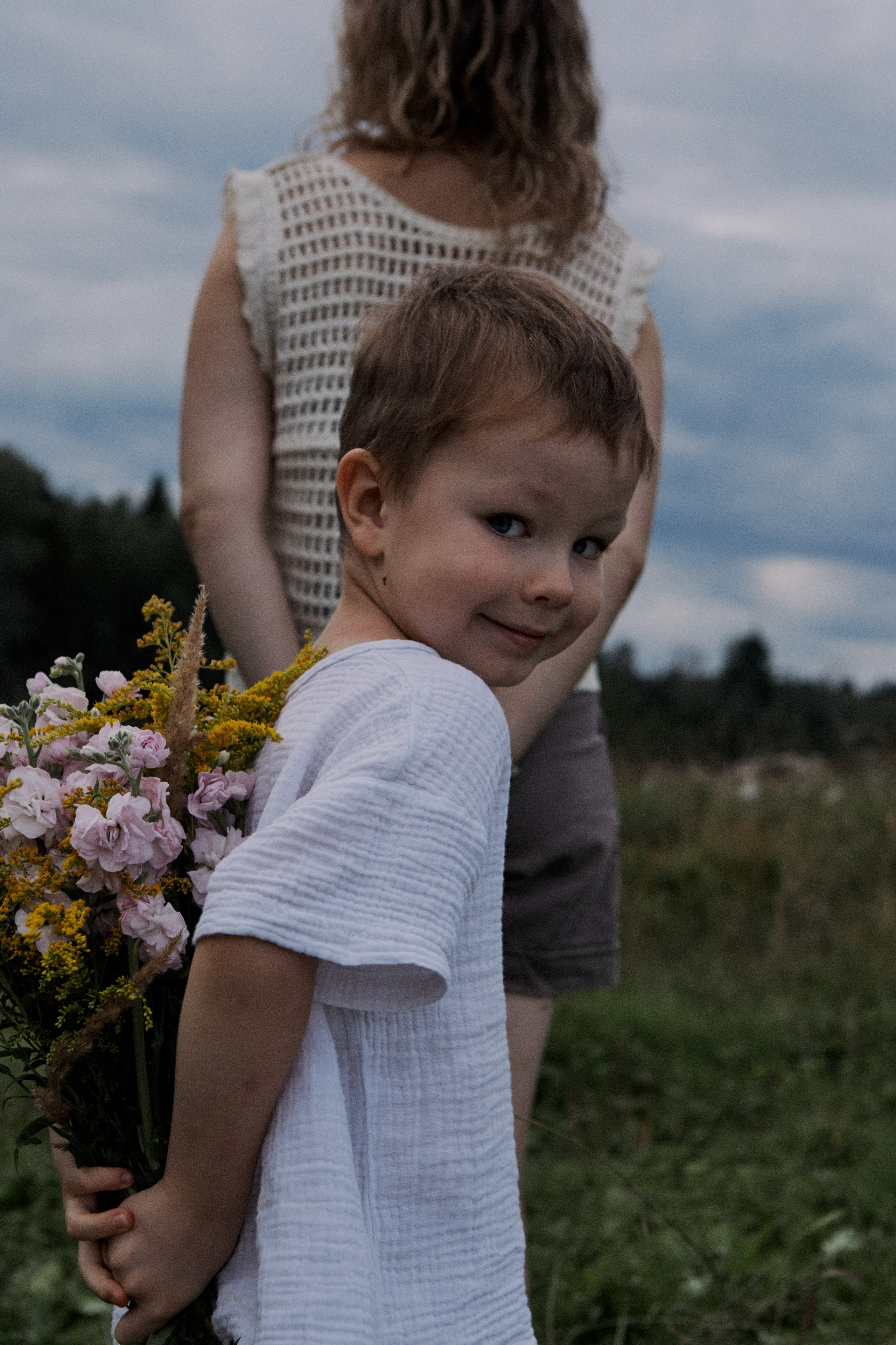 Dasha and the boys. Portrait, family and pet photographer in Cyprus, Ksenia Bourdelle