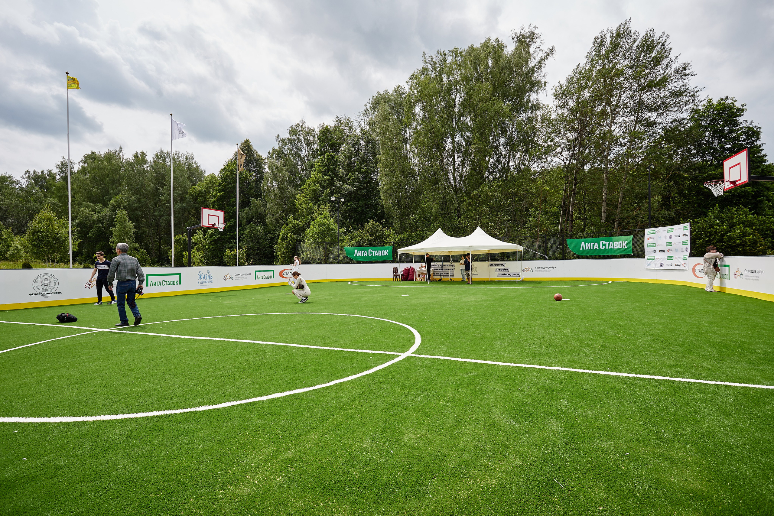 Открытие хоккейной площадки с Федором Конюховым. Репортажный Фотограф
