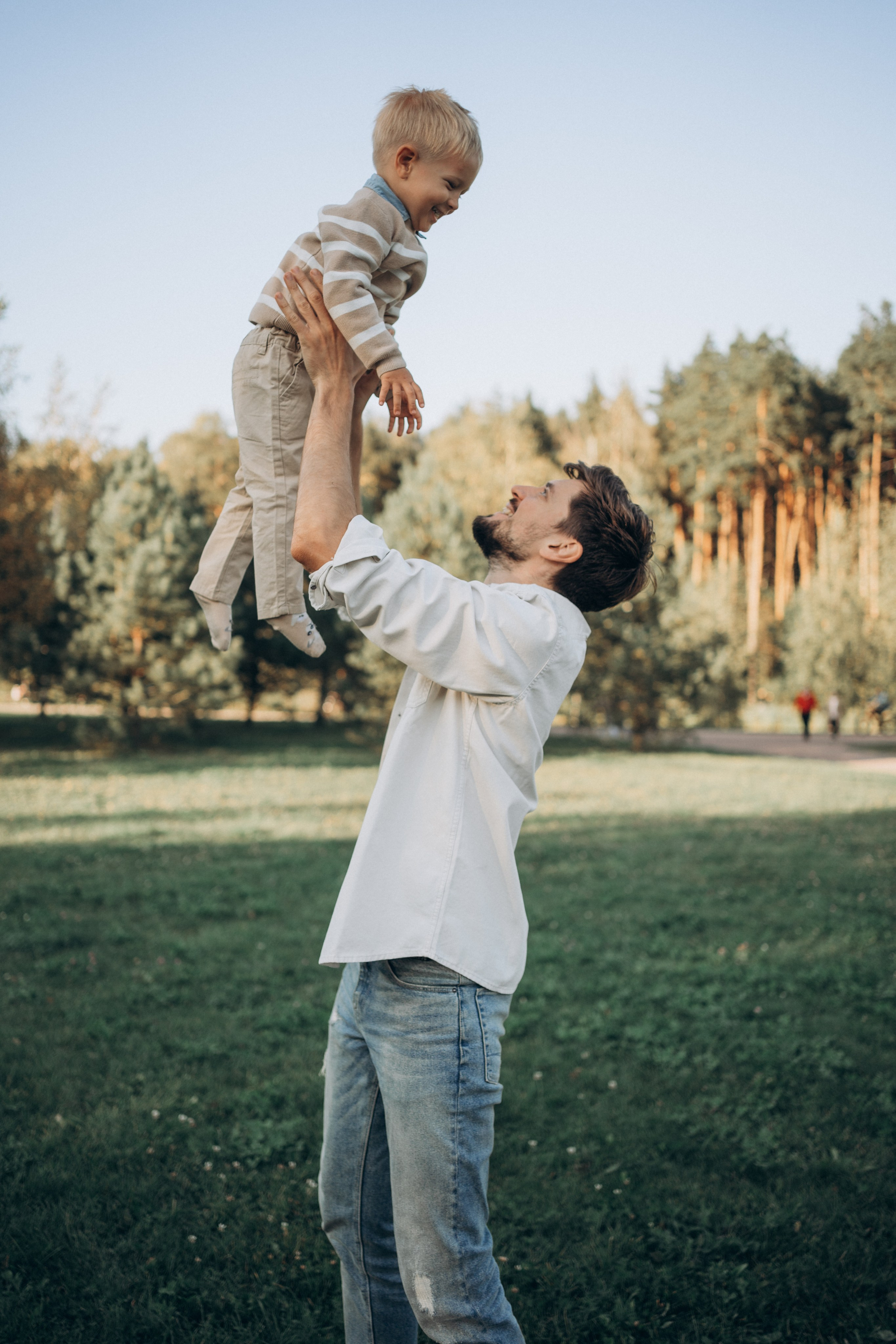 Прогулка в парке. Фотограф новорожденных и малышей до года в Москве Анастасия Соколова
