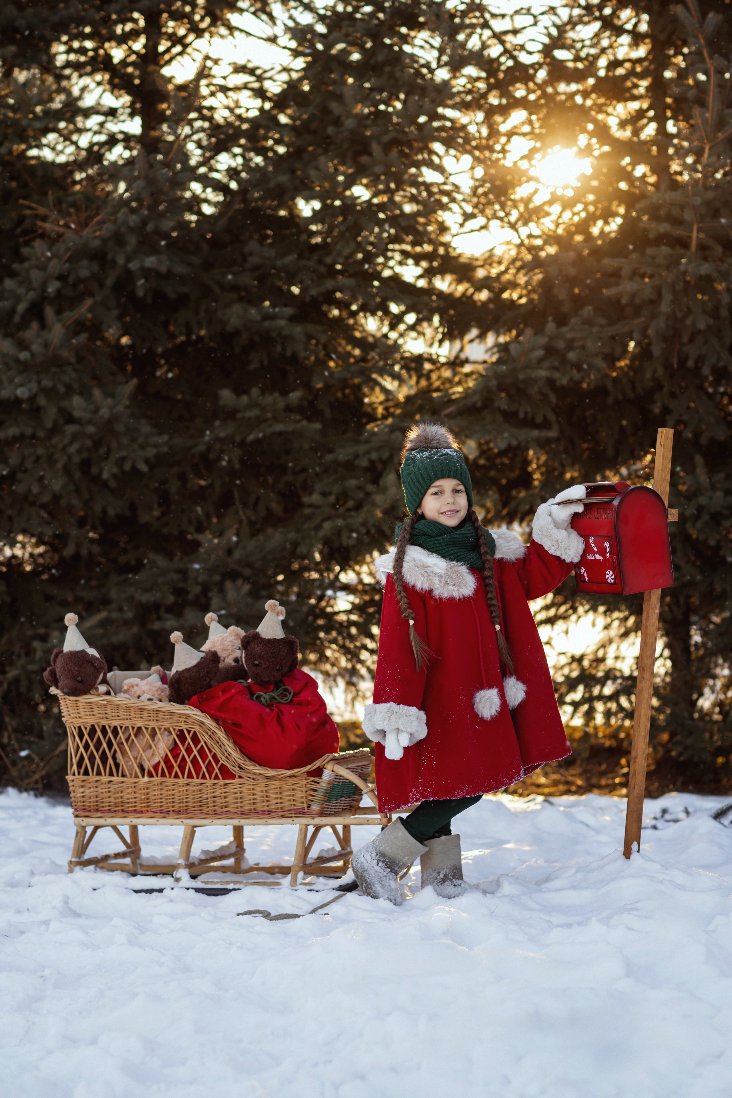 Зимняя истории Дарины. Детский и семейный фотограф Елена Воропаева