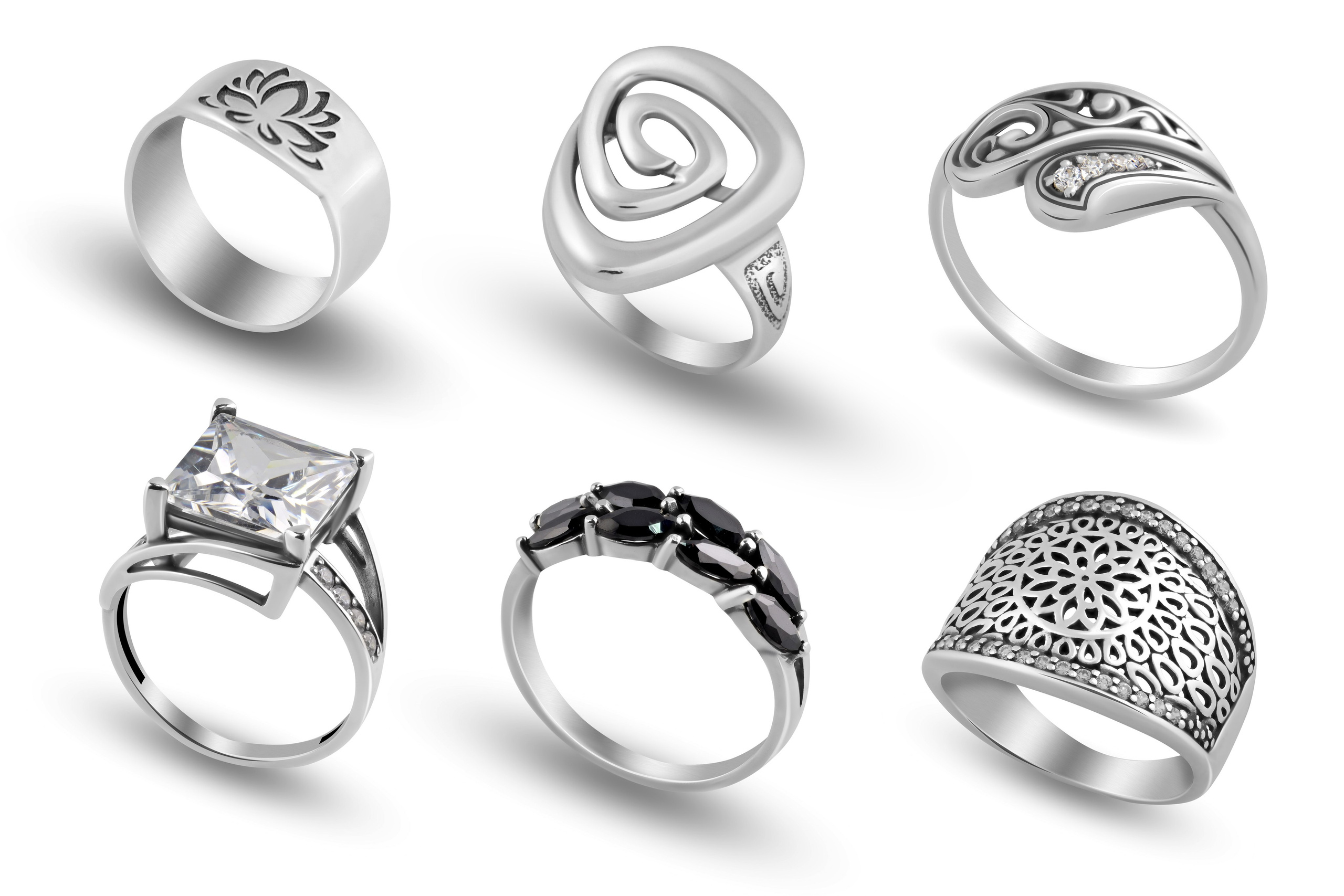 Серебрянные кольца для компании «Серебрянный каприз». Фотограф Сергей Феденко