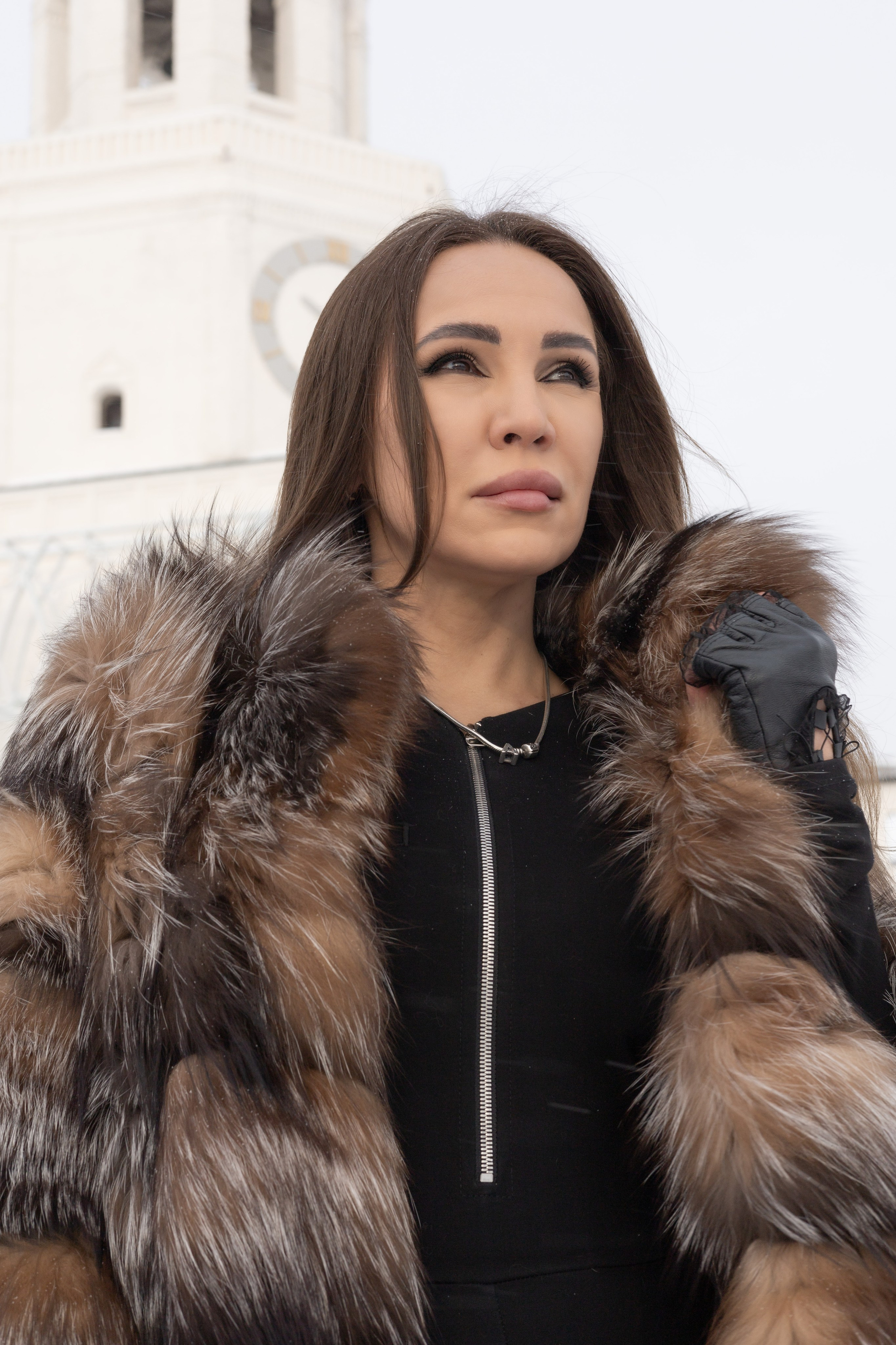 Альбина. Зимняя прогулка по Казанскому Кремлю. Портретный фотограф Панферова Регина г. Санкт-Петербург, г. Казань