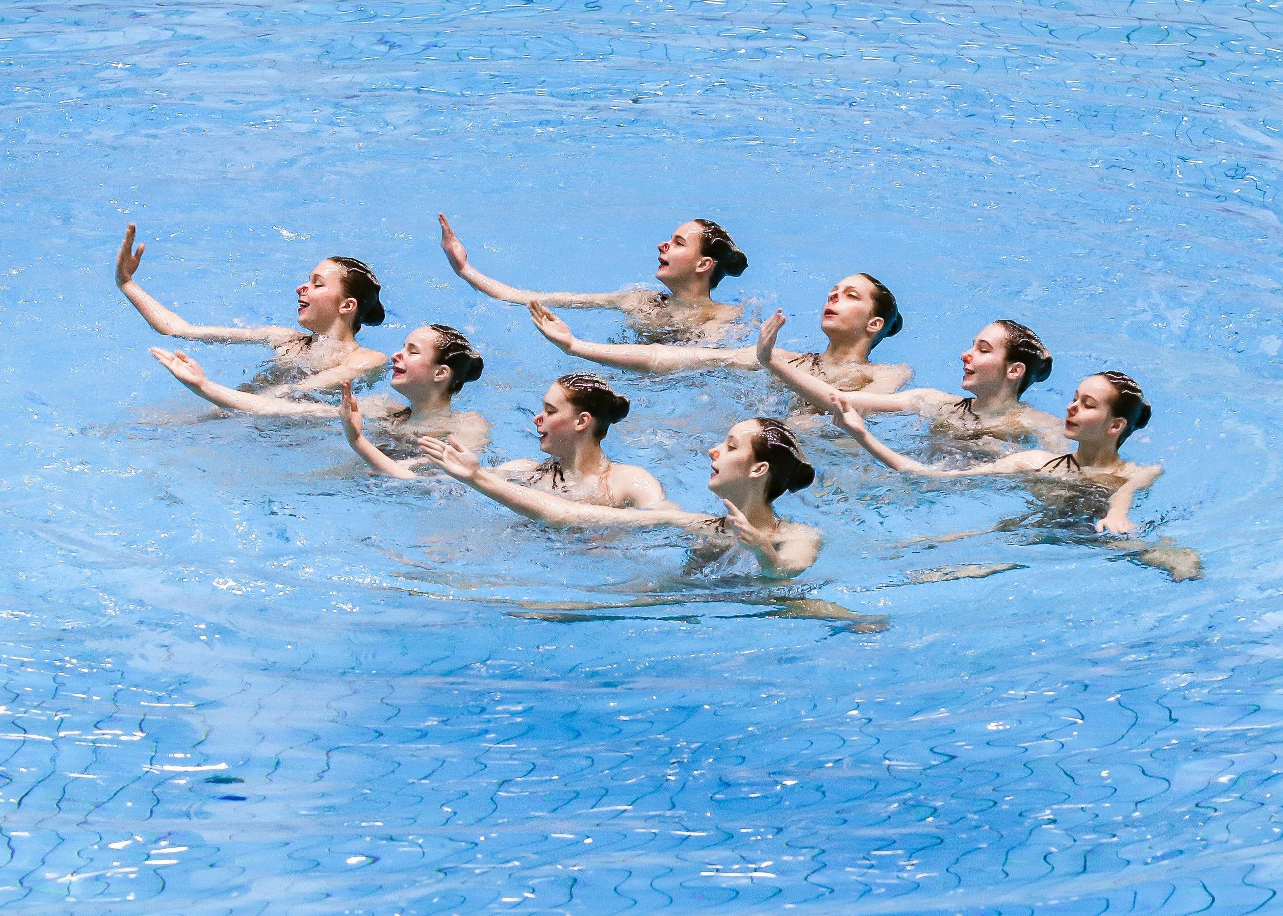 Первенство России по синхронному плаванию. Техническая программа. Группы. Репортажный фотограф в Москве