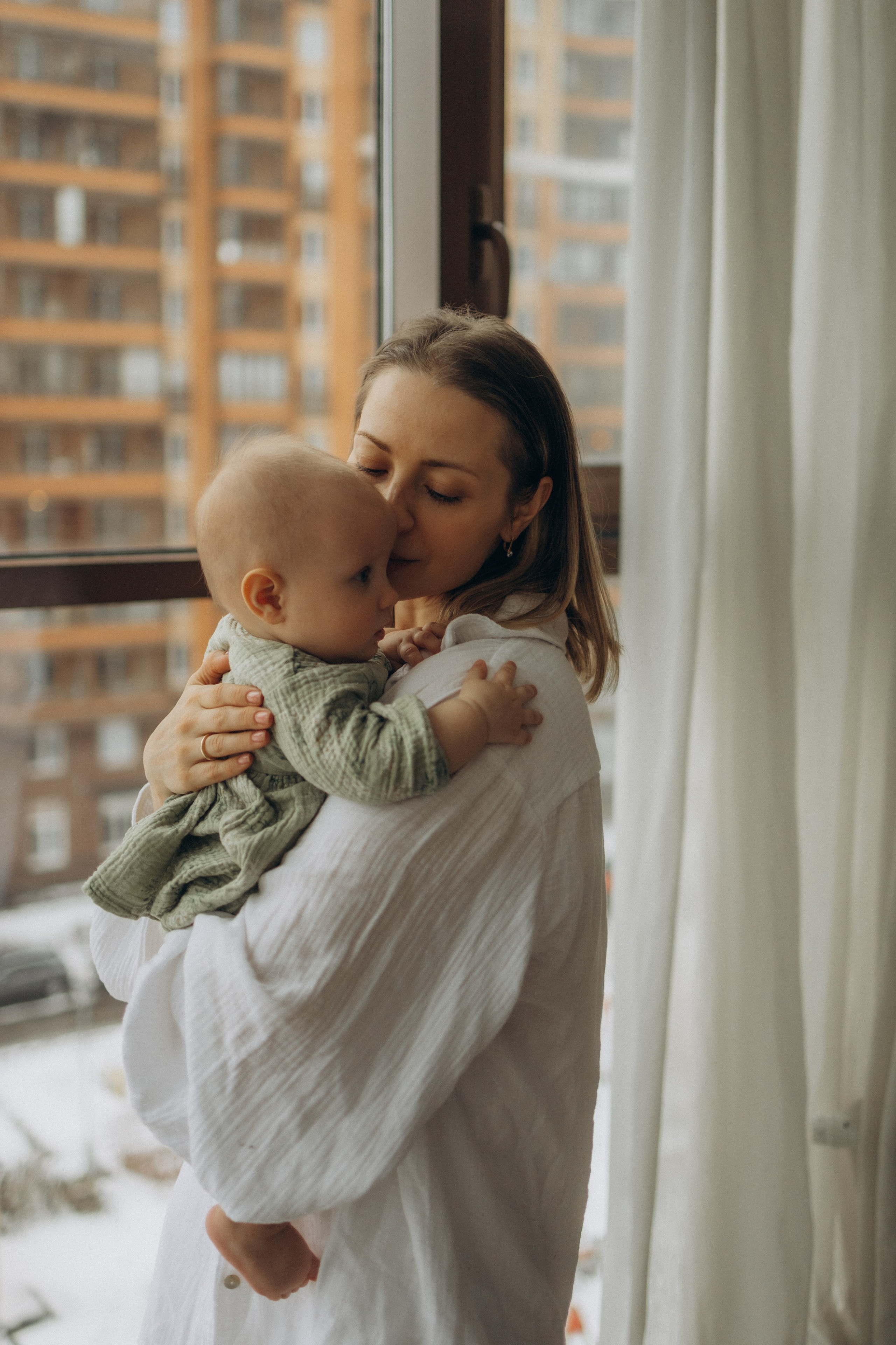 Полина, Максим и малышка Нина. Семейный, домашний, ньюборн фотограф Москва Цветкова Елизавета