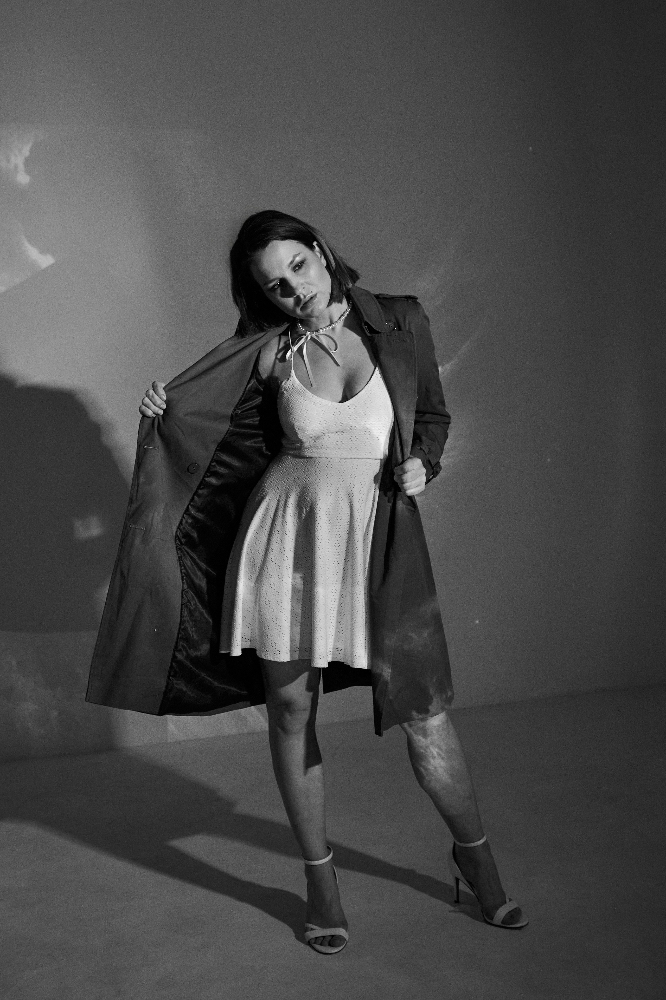 Фотосессия Ксении с проектором