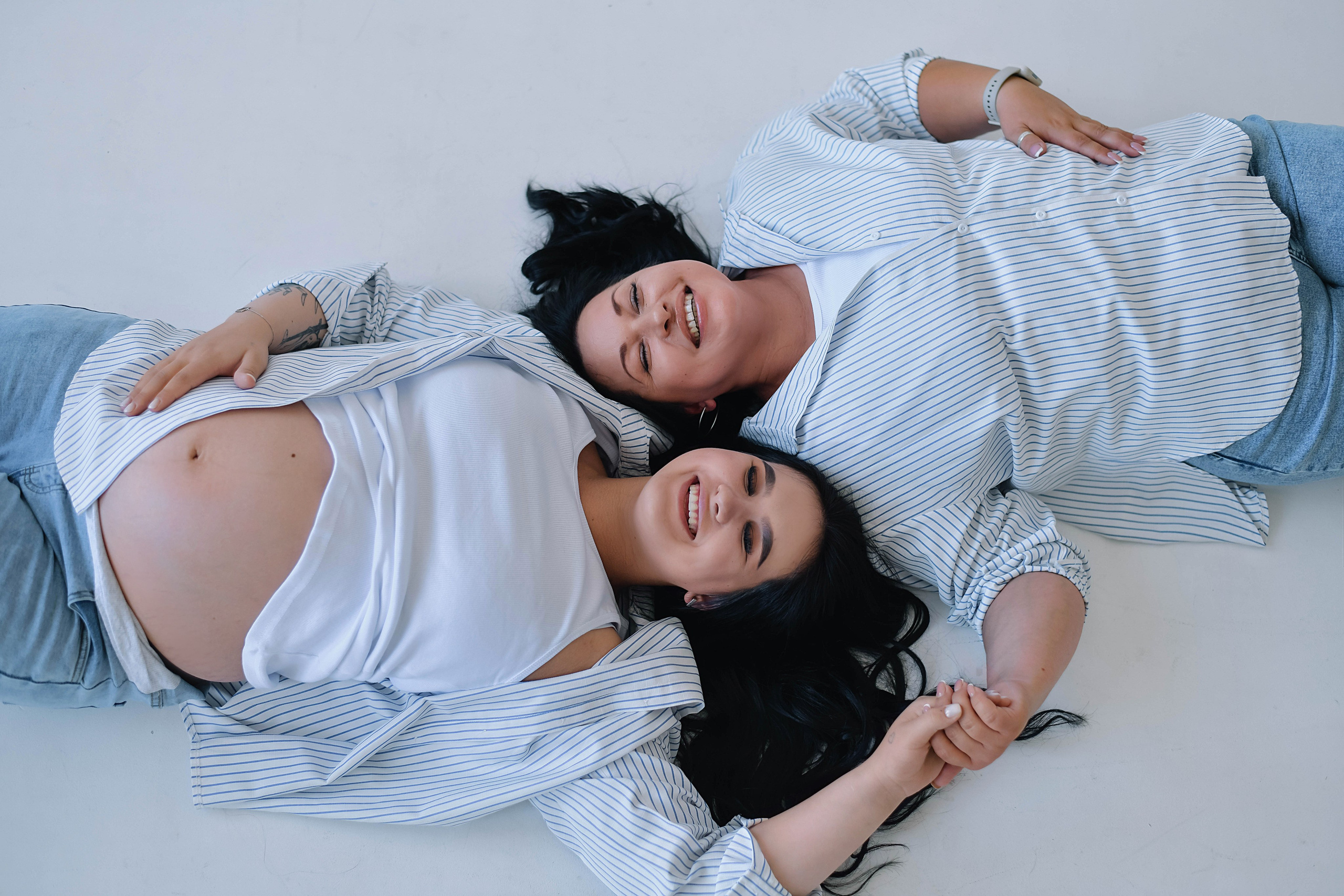 Мама и дочь беременная съемка. Фотограф Подольск