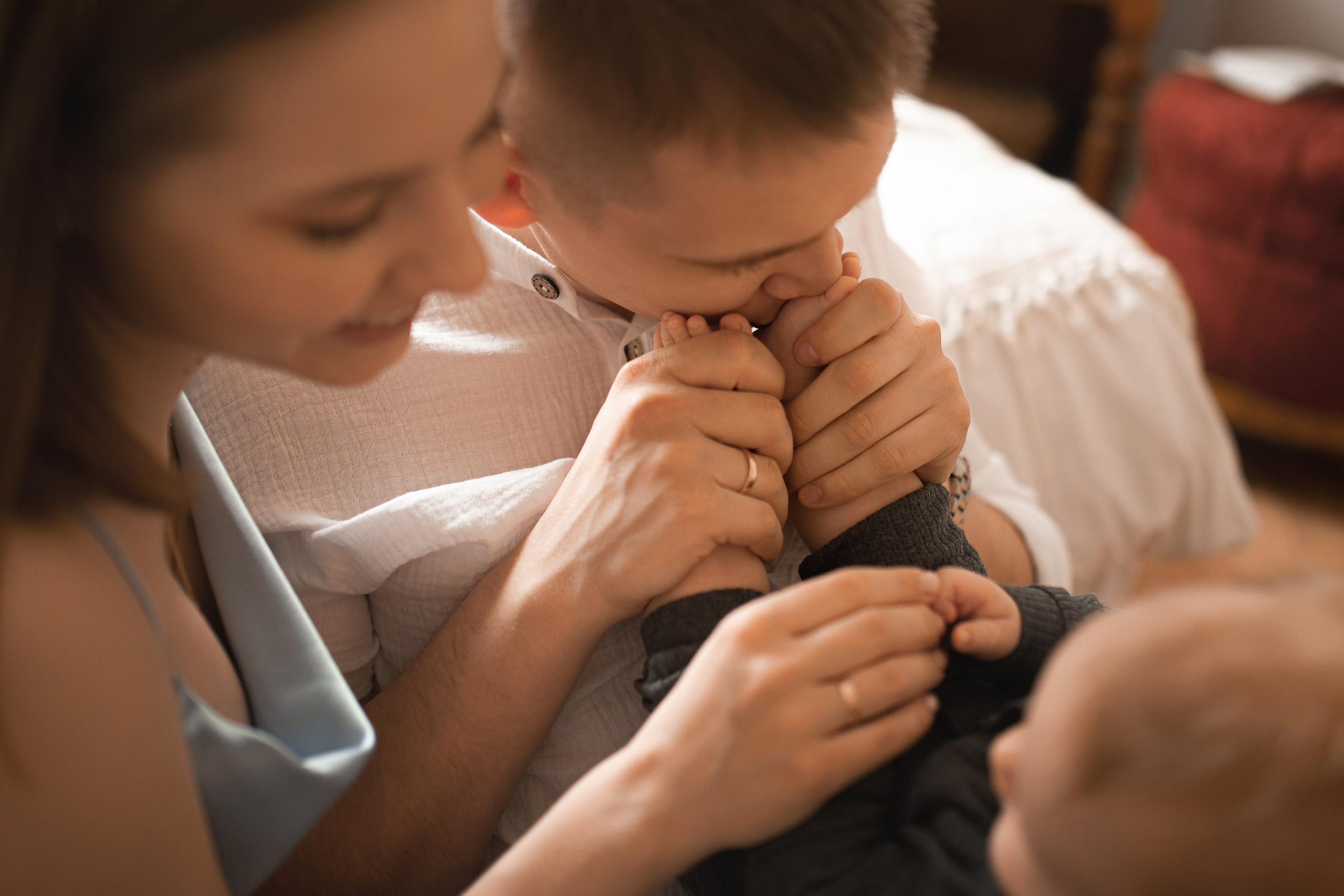 Константин, Яна и Арсений. Фотограф Таинств Крещения и Венчания в г. Курске