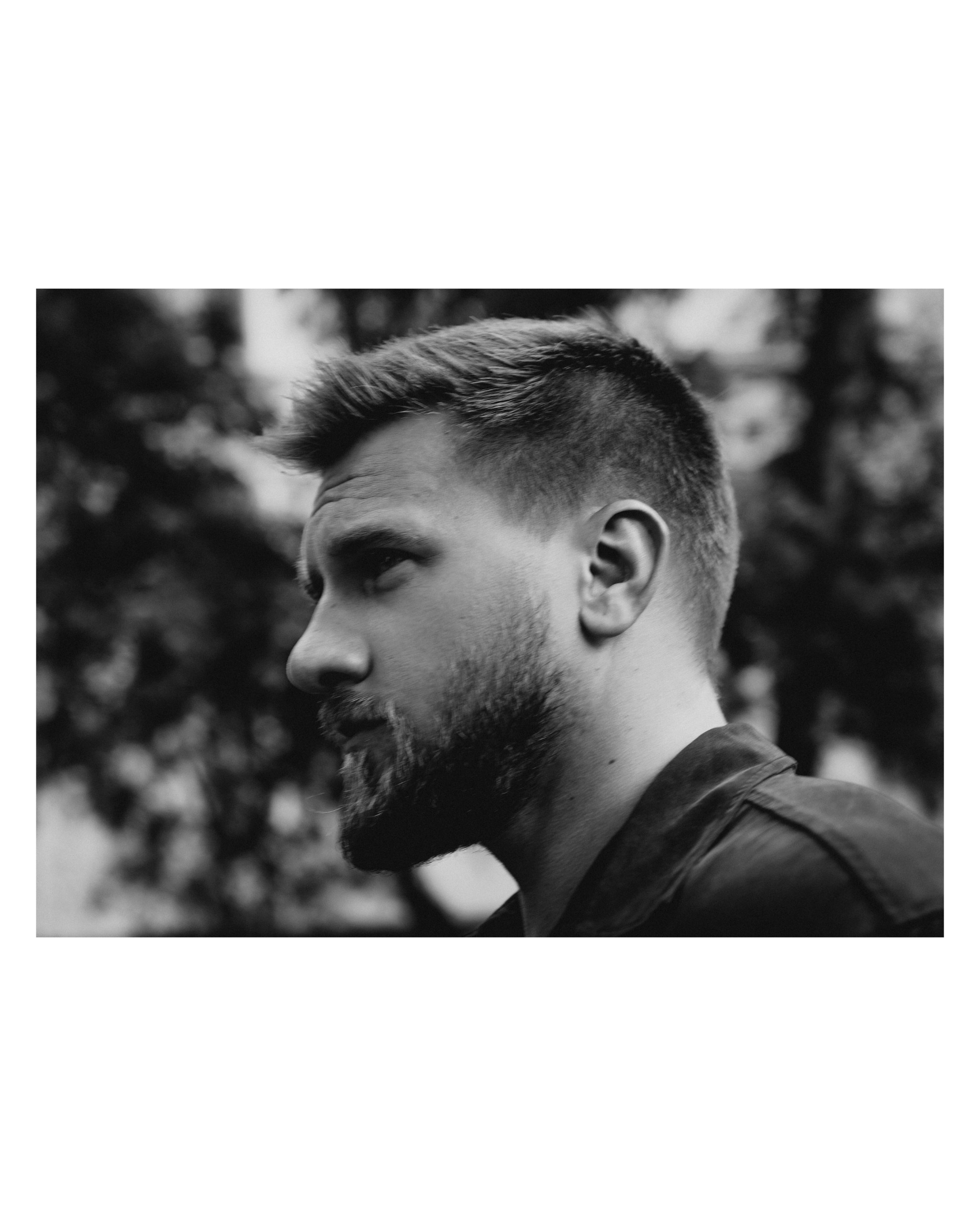 чб портрет мужчины