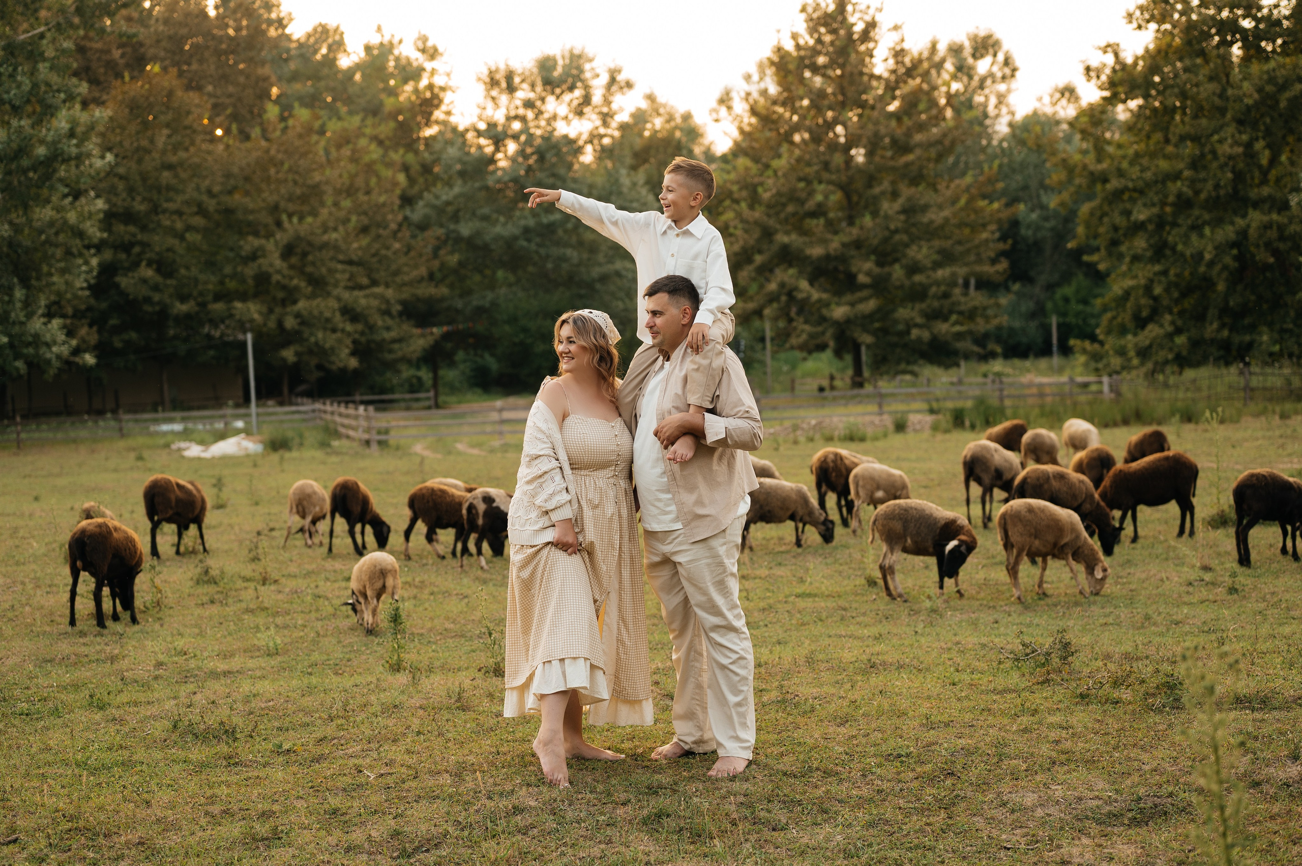 Семейная фотосессия на ферме. Свадебный и семейный фотограф в Краснодаре Алина Мельник