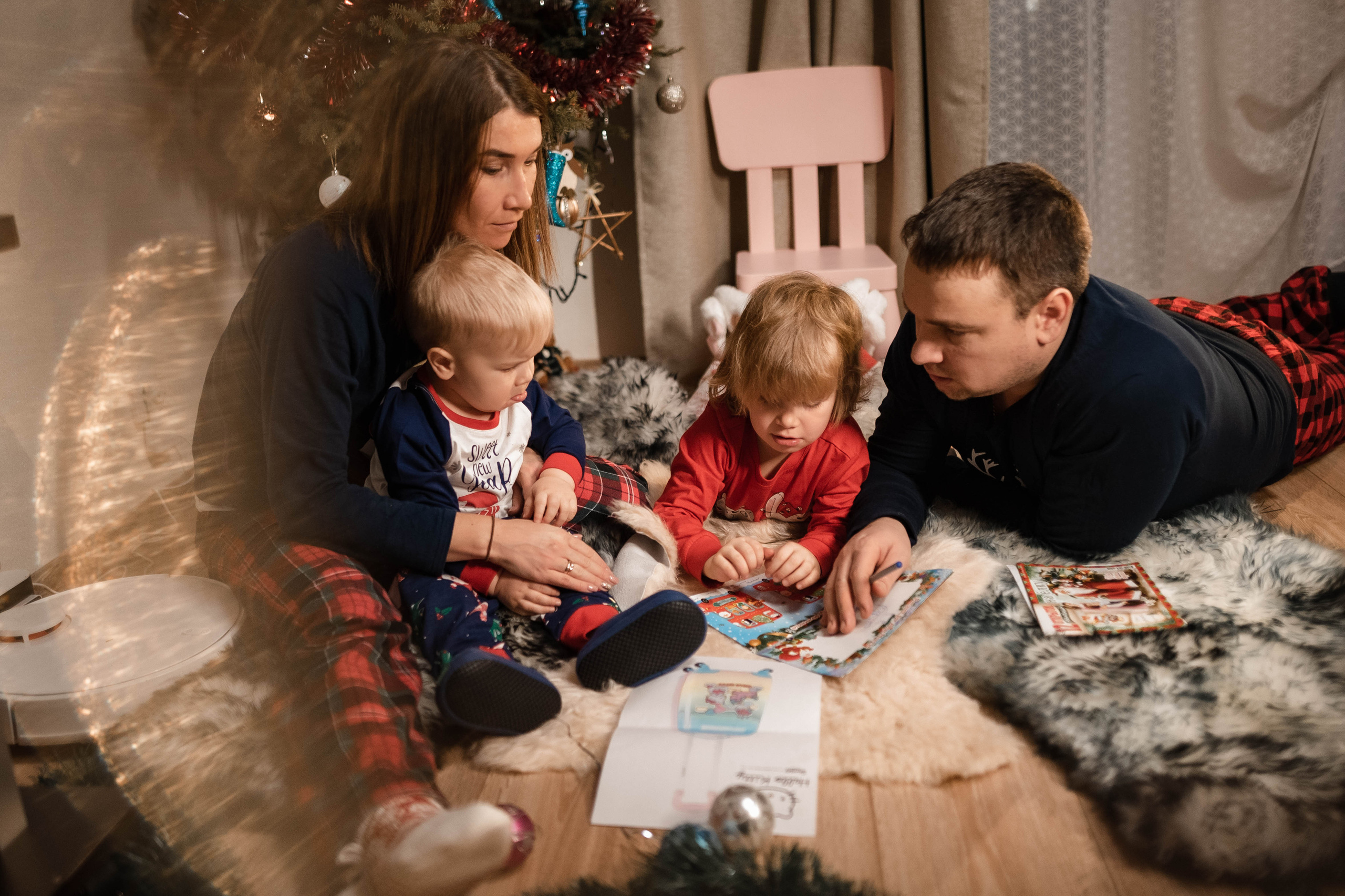 Домашняя новогодняя. Семейный и детский фотограф в Санкт-Петербурге Татьяна Дмитренко
