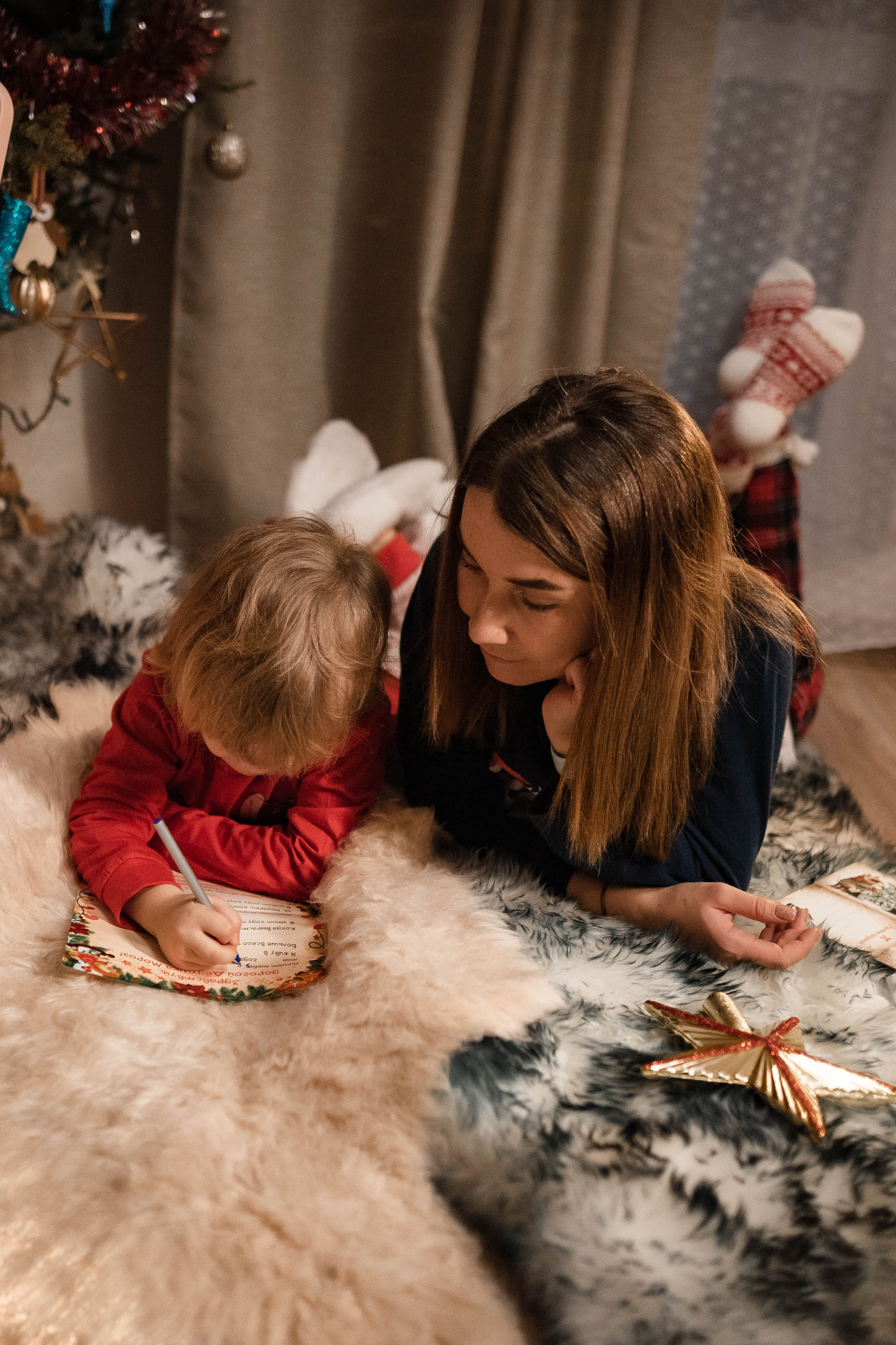 Домашняя новогодняя. Семейный и детский фотограф в Санкт-Петербурге Татьяна Дмитренко
