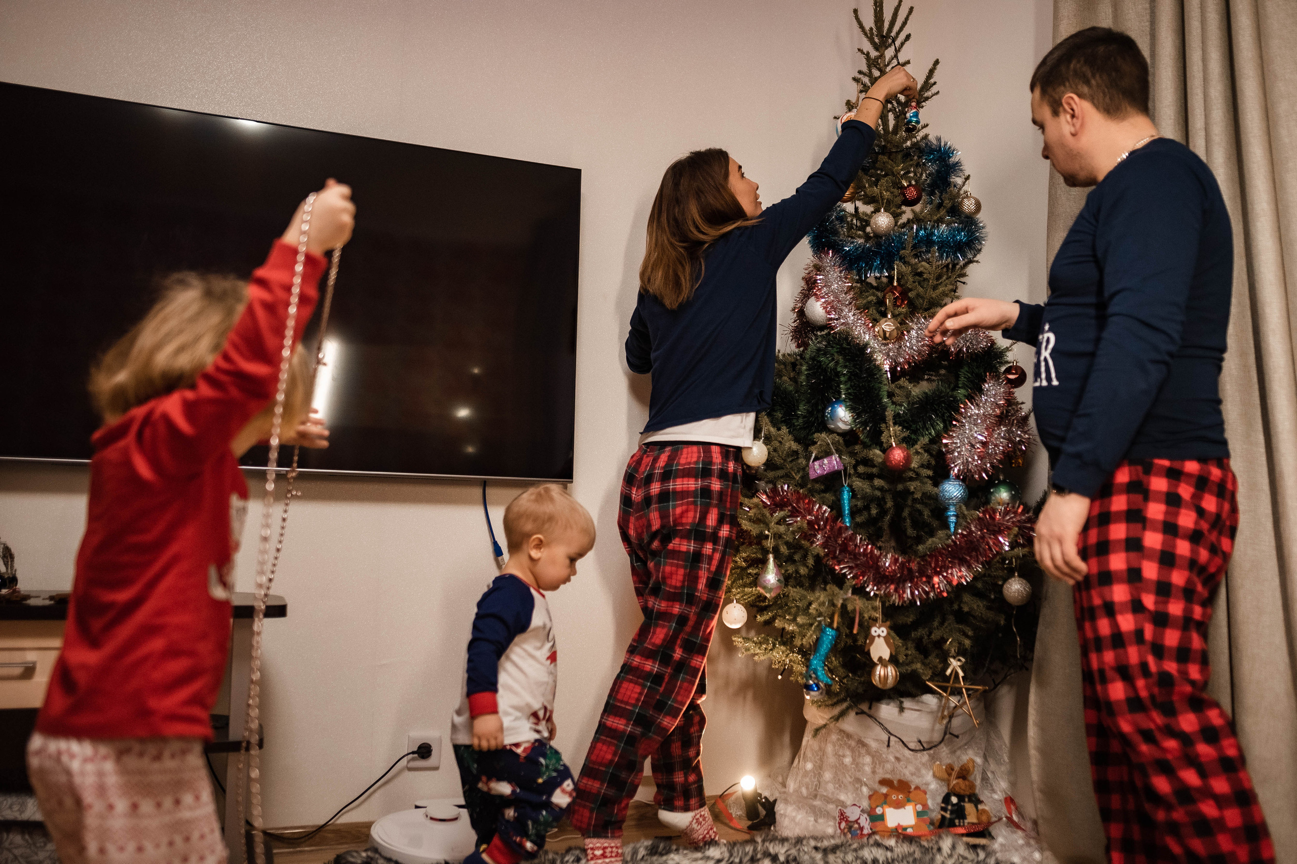 Домашняя новогодняя. Семейный и детский фотограф в Санкт-Петербурге Татьяна Дмитренко