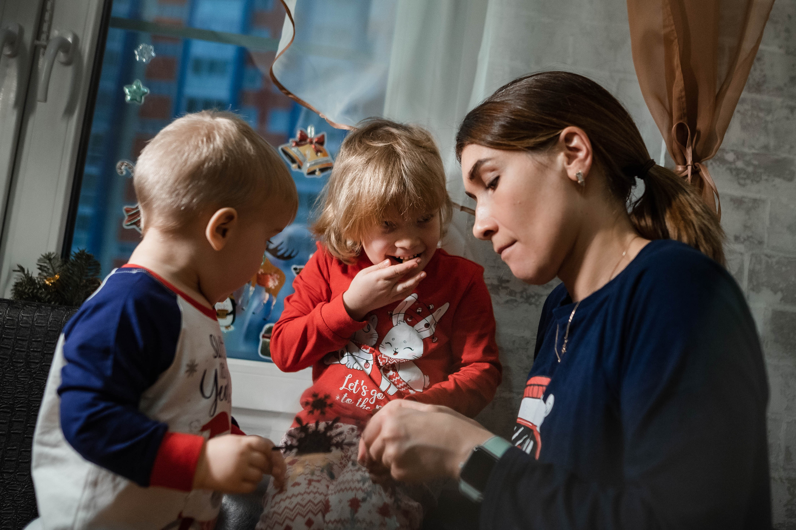 Домашняя новогодняя. Семейный и детский фотограф в Санкт-Петербурге Татьяна Дмитренко